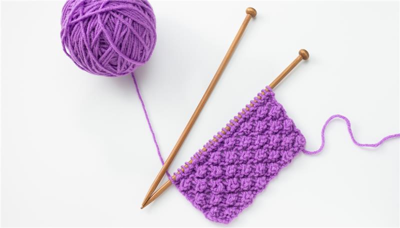 Maschenprobe Strickschule Stricken lernen