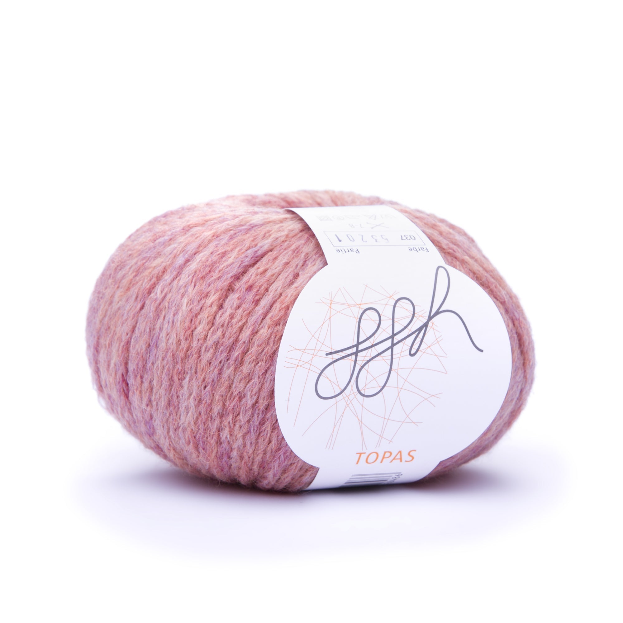 ggh Topas | Lana Vergine, Misto Alpaca | Lunghezza Circa 115m per 50g | Lana per Maglieria o Uncinetto | Colore 045 - Rosso Caldo