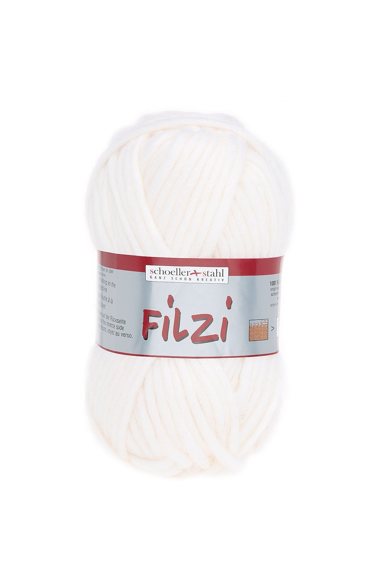 FILZI 50g | Farbe 01 - WEISS - ggh Wolle