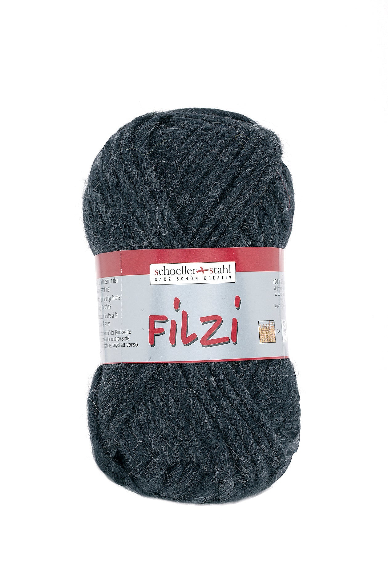 FILZI 50g | Farbe 29 - ANTHRAZIT - MELIERT - ggh Wolle