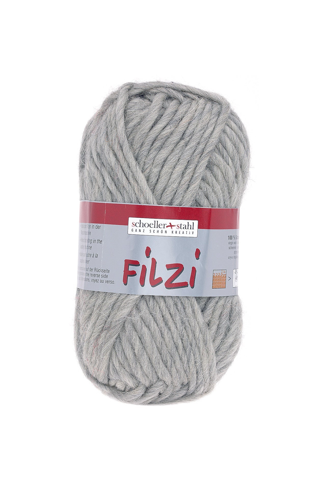 FILZI 50g | Farbe 30 - SILBER - MELIERT - ggh Wolle