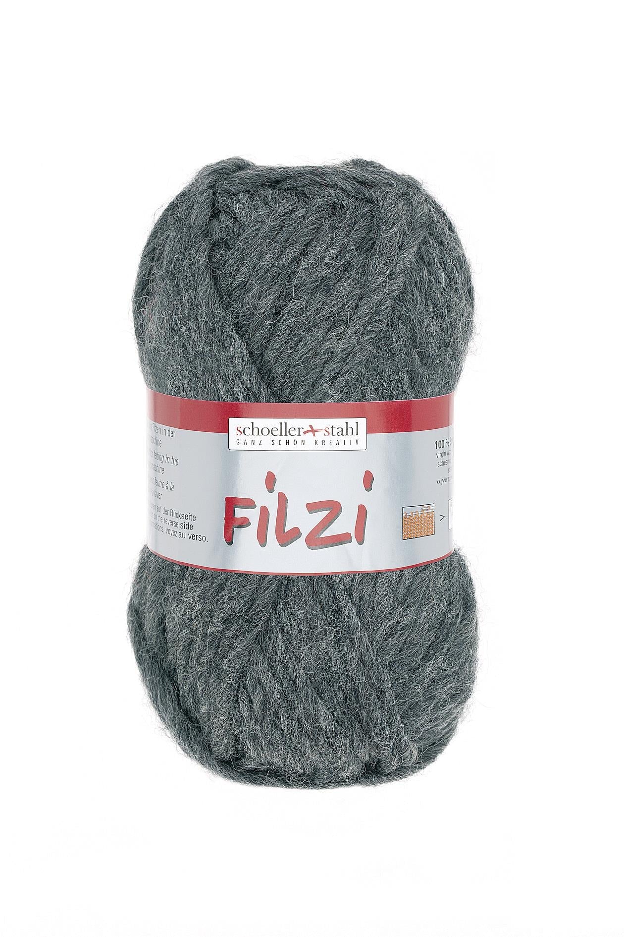 FILZI 50g | Farbe 31 - GRAU - MELIERT - ggh Wolle