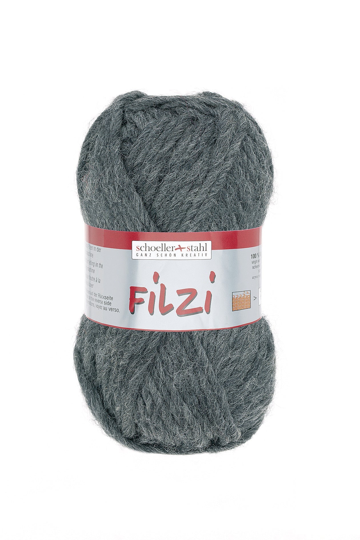 FILZI 50g | Farbe 31 - GRAU - MELIERT - ggh Wolle