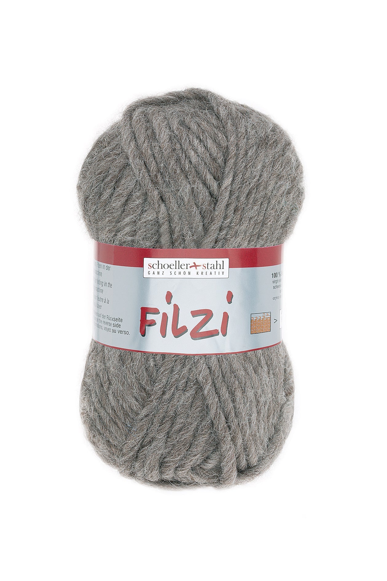 FILZI 50g | Farbe 35 - BRAUN - MELIERT - ggh Wolle