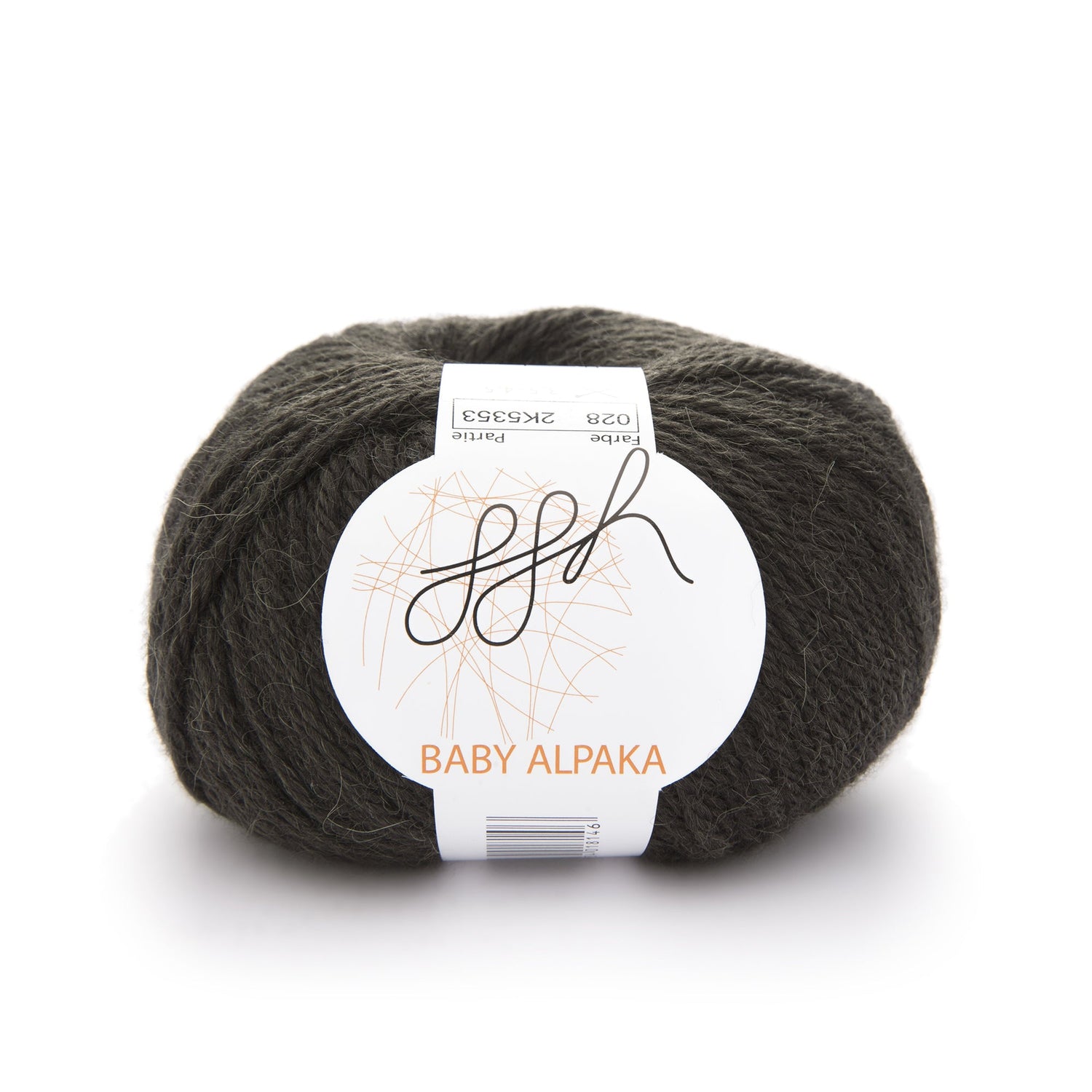 ggh Baby Alpaka Farbe | 100% Baby Alpaka Wolle | 100m/50g | 028 - Tiefdunkles Oliv - ggh Wolle