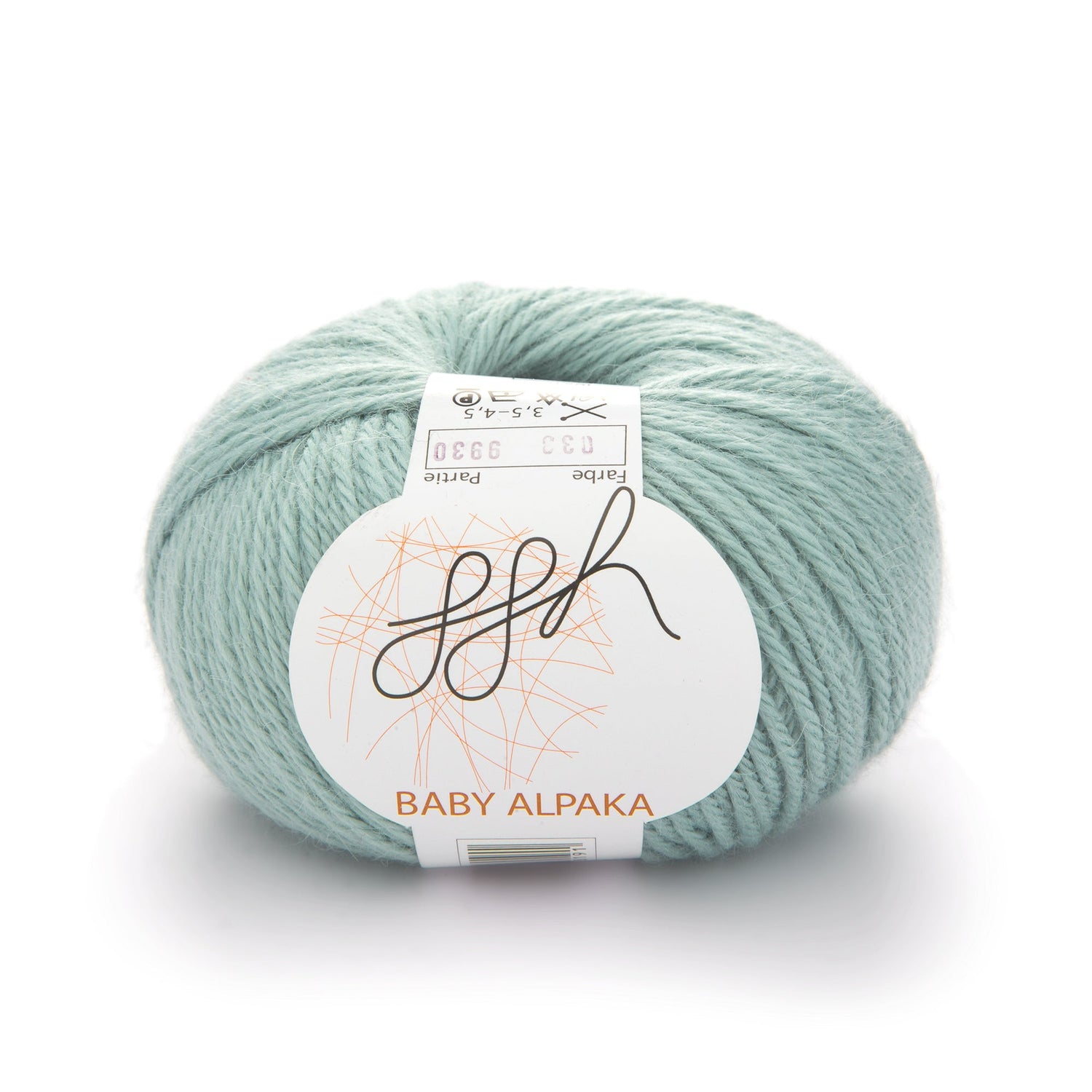 ggh Baby Alpaka Farbe | 100% Baby Alpaka Wolle | 100m/50g | 033 - Schimmerndes Glas - ggh Wolle