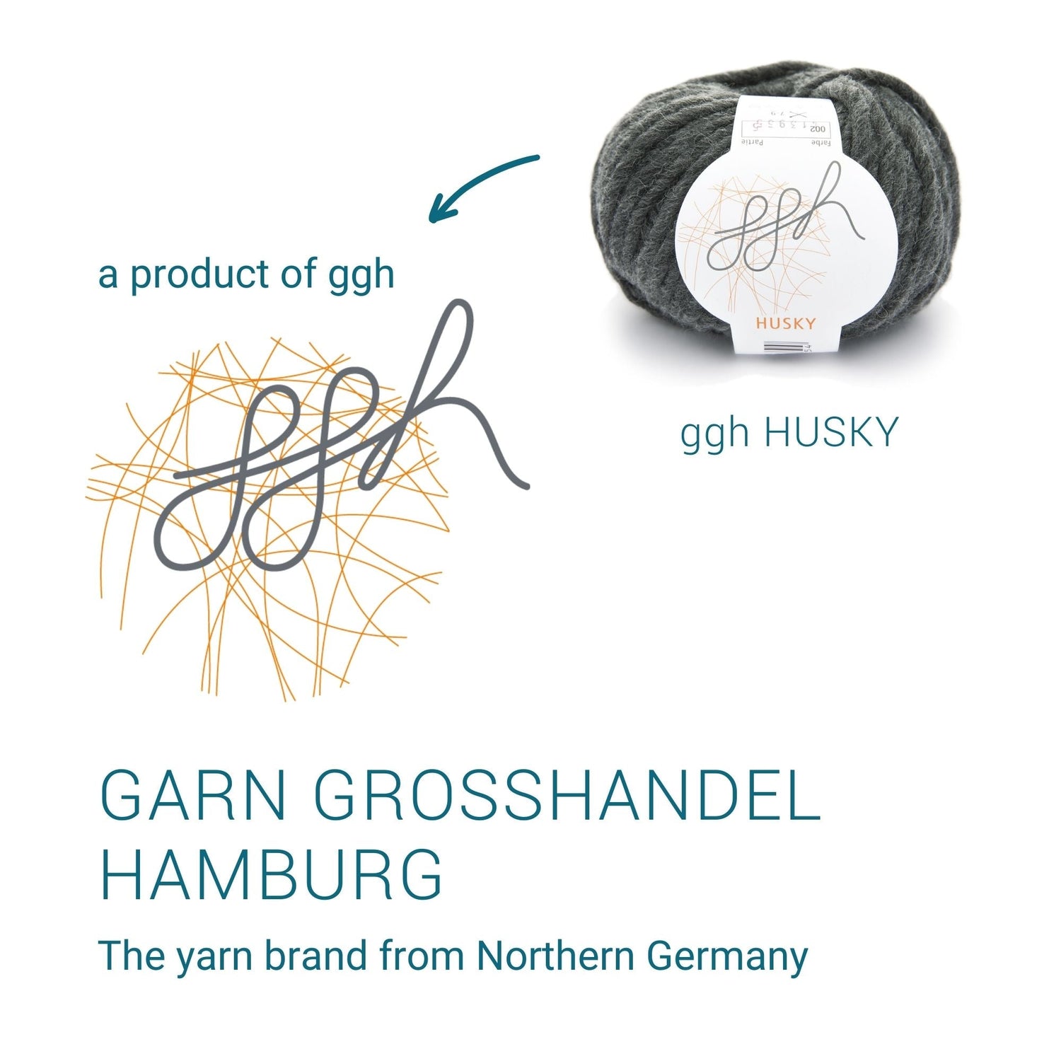 ggh Husky Box | 300g Set (6x50g) – 002 – Anthrazit - ggh Wolle