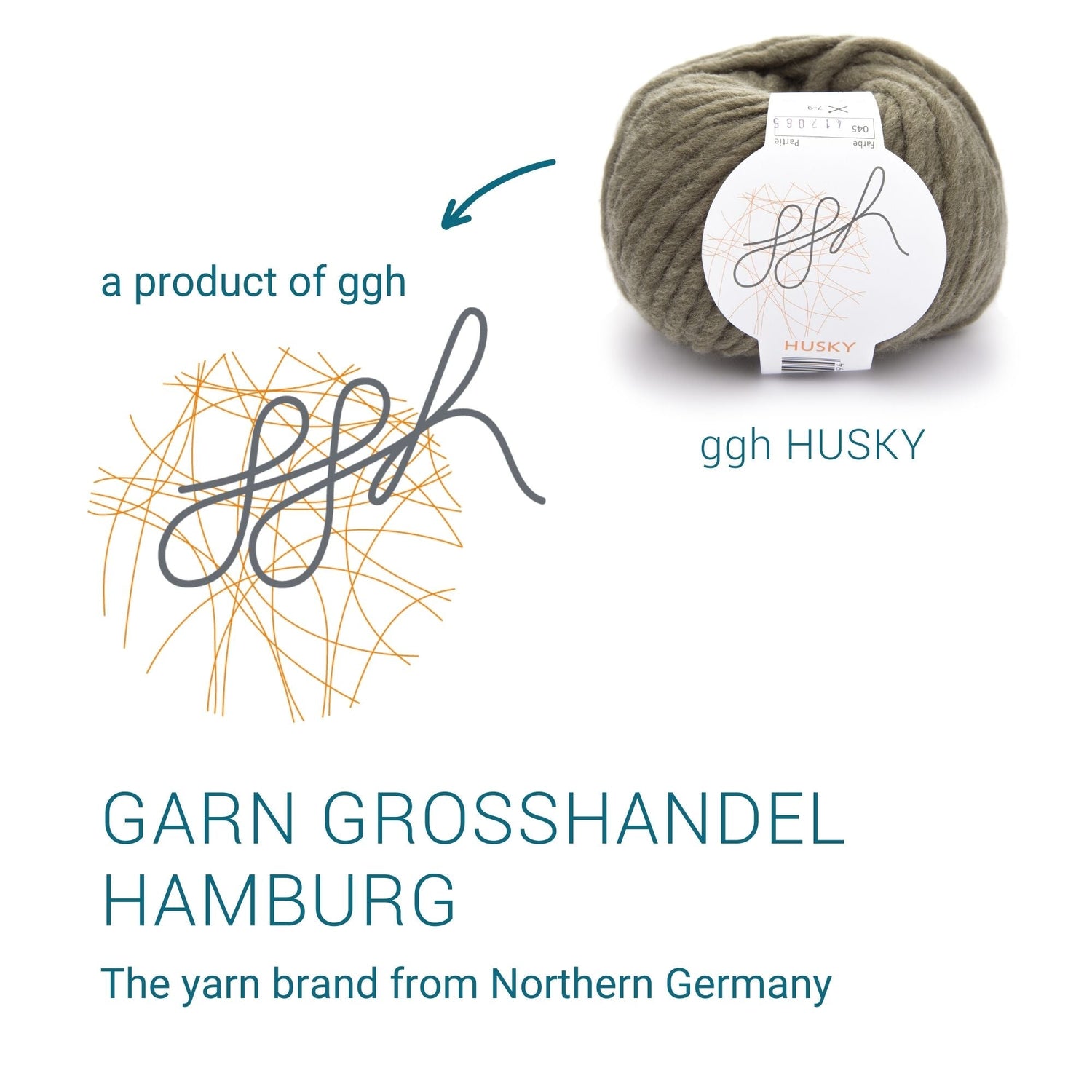 ggh Husky Box | 300g Set (6x50g) – 045 – Torfbraun - ggh Wolle