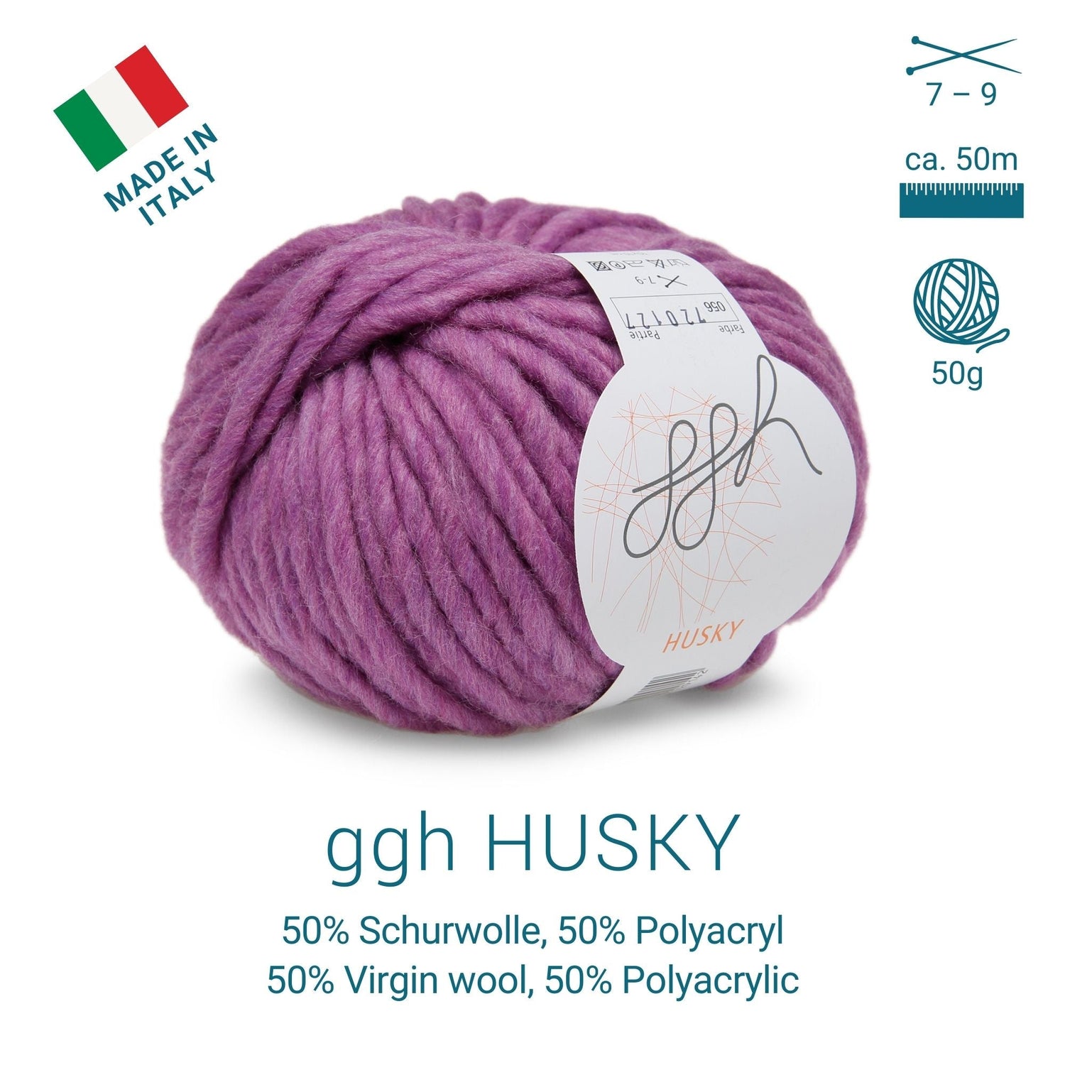 ggh Husky Box | 300g Set (6x50g) – 056 – Orchidee - ggh Wolle