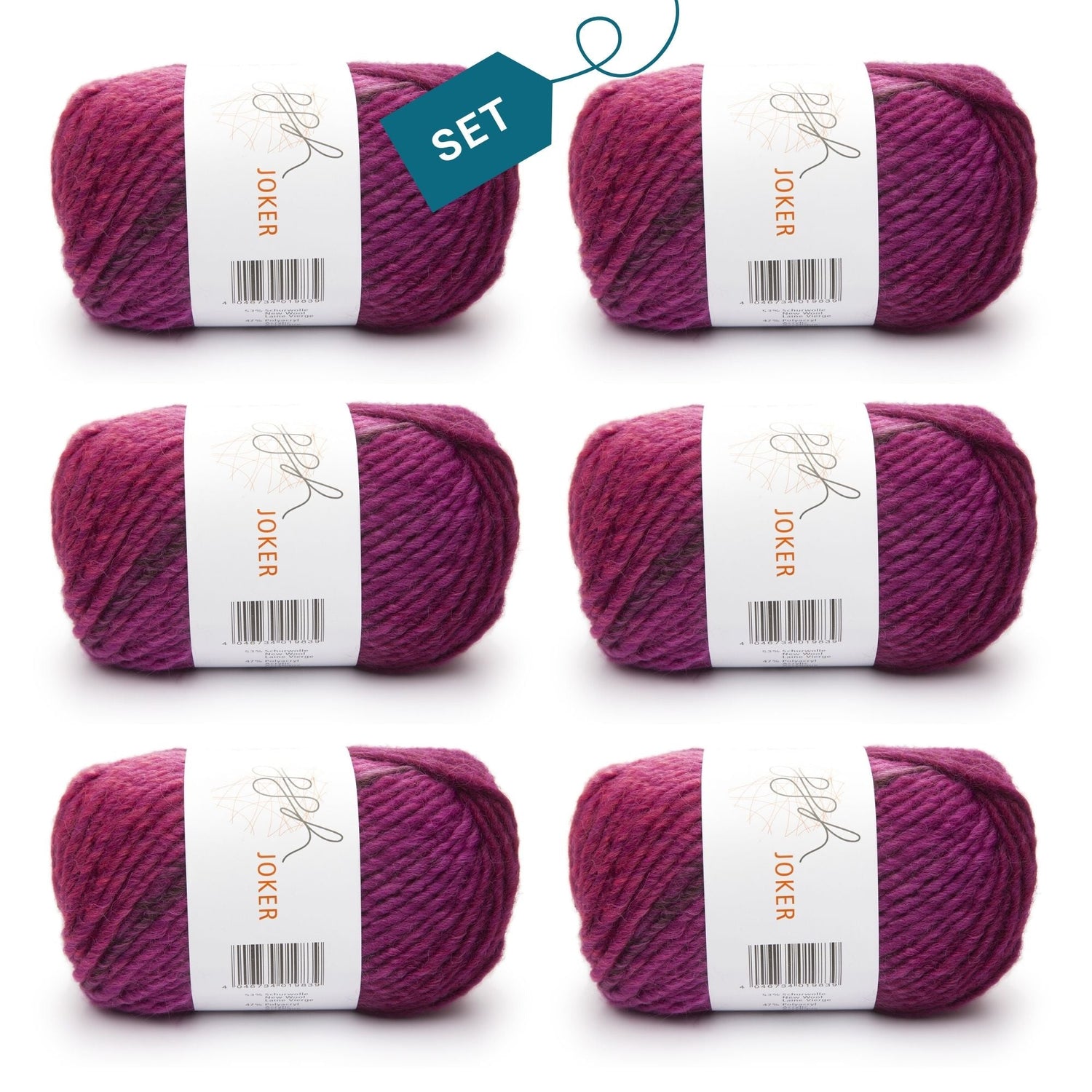 ggh Joker Box | 300g Set (6x50g) | 006 - Rostrot - Zyklam - ggh Wolle