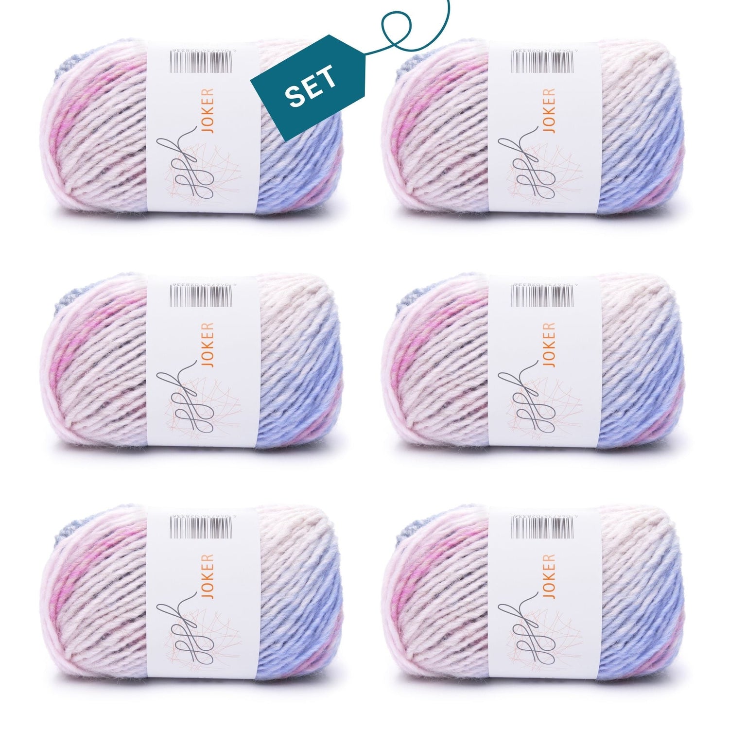 ggh Joker Box | 300g Set (6x50g) | 024 - Pastellmeliert - ggh Wolle