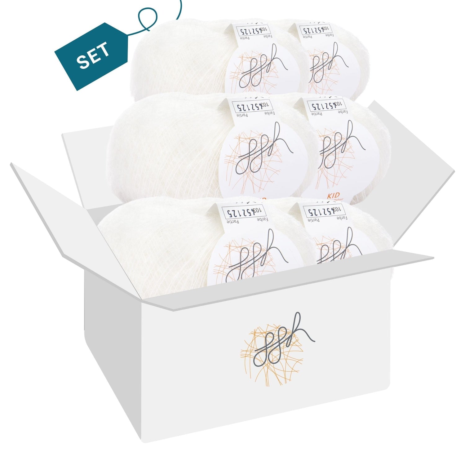ggh Kid Box | 150g Set (6x25g)| 103 - Weiß - ggh Wolle
