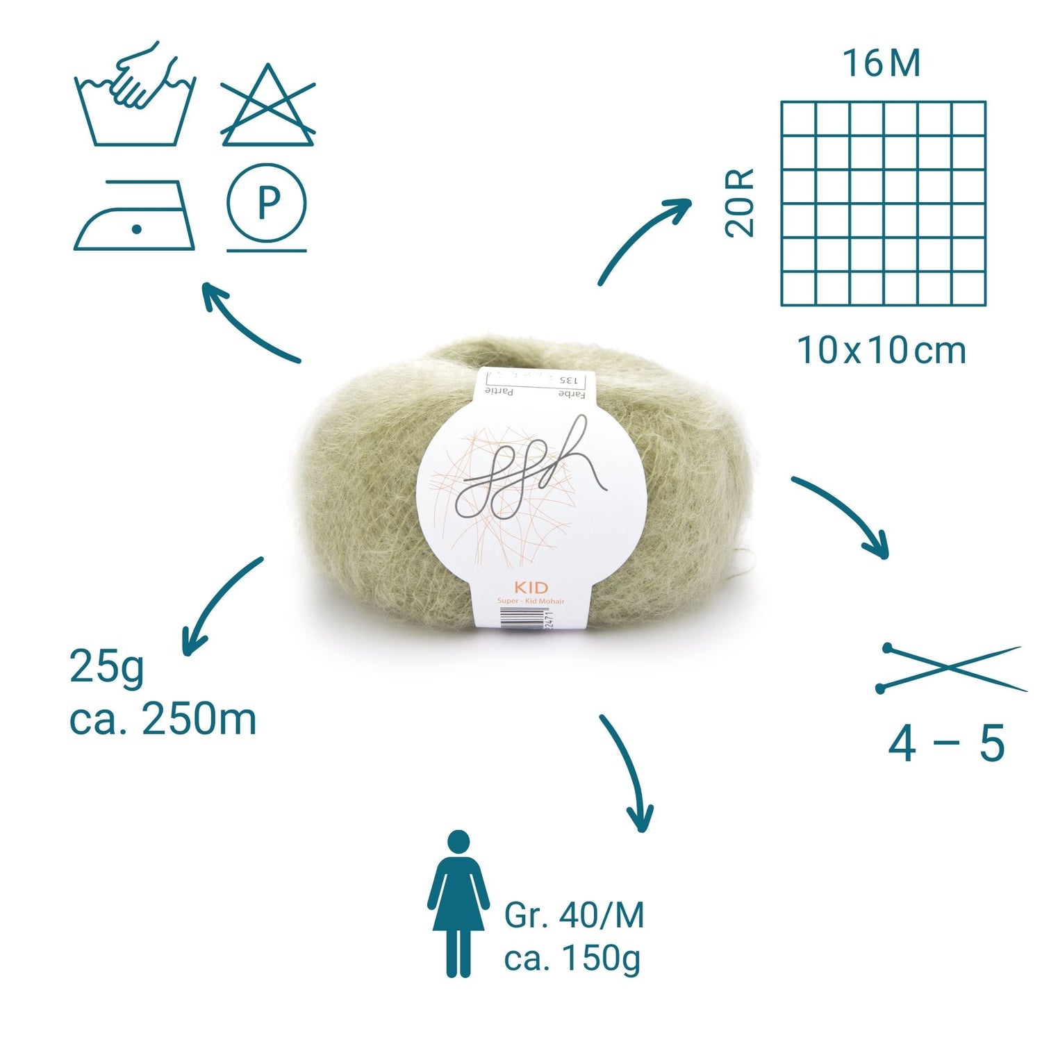 ggh Kid Box | 150g Set (6x25g)| 135 - Reet - ggh Wolle