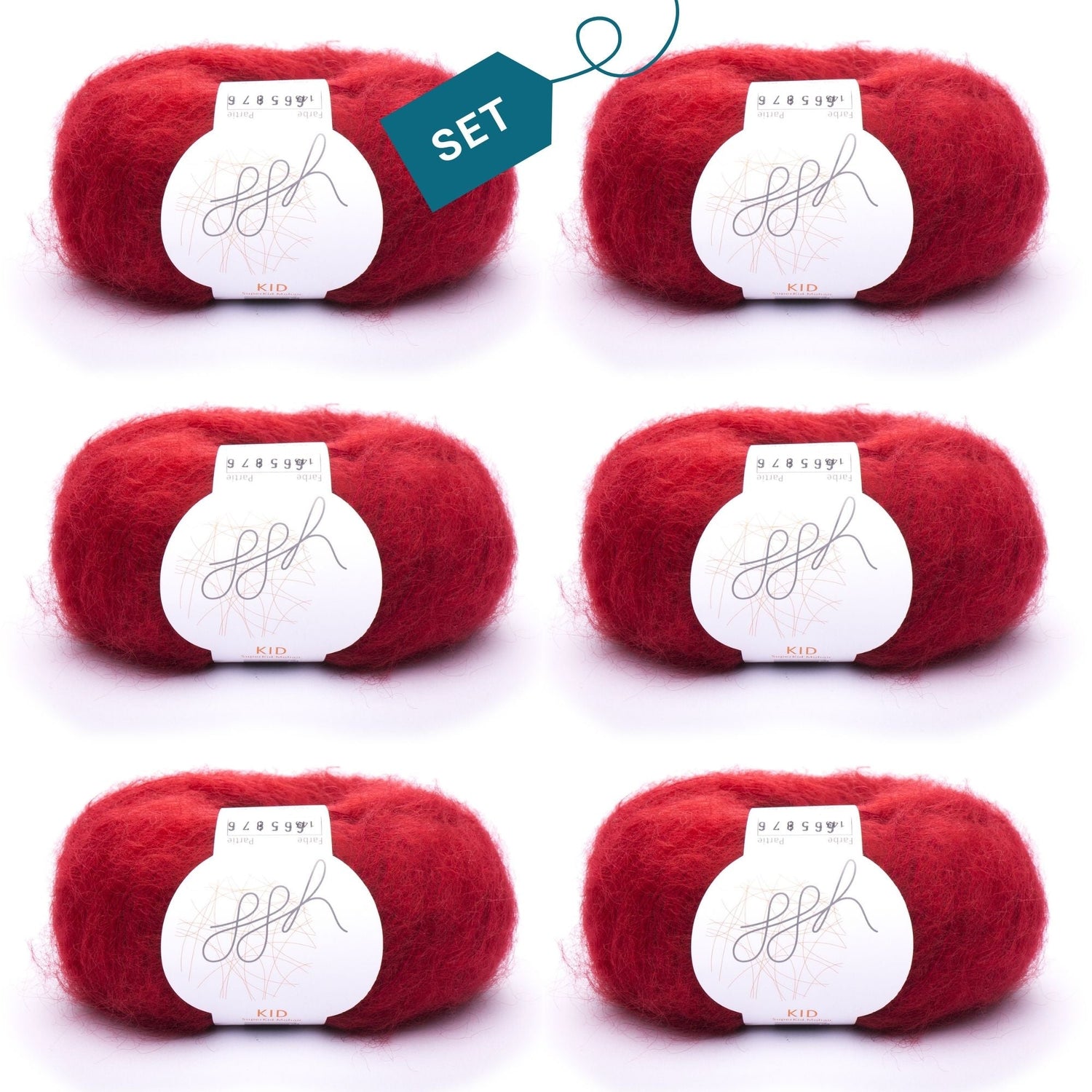 ggh Kid Box | 150g Set (6x25g)| 145 - Purpurrot - ggh Wolle