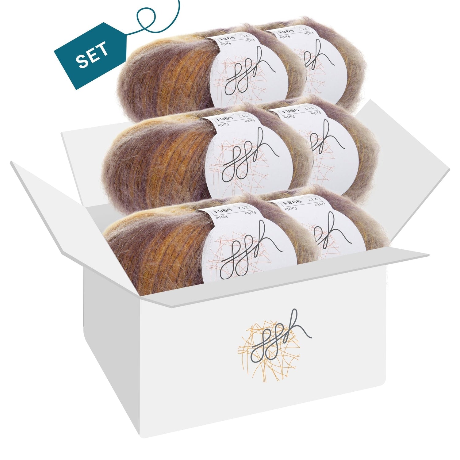 ggh Kidseda Box | 212 - Lilagoldmeliert - ggh Wolle