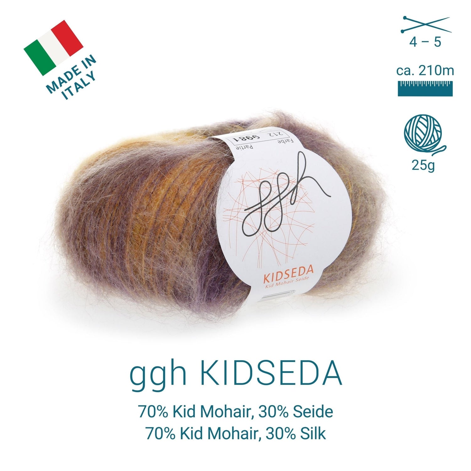 ggh Kidseda Box | 212 - Lilagoldmeliert - ggh Wolle