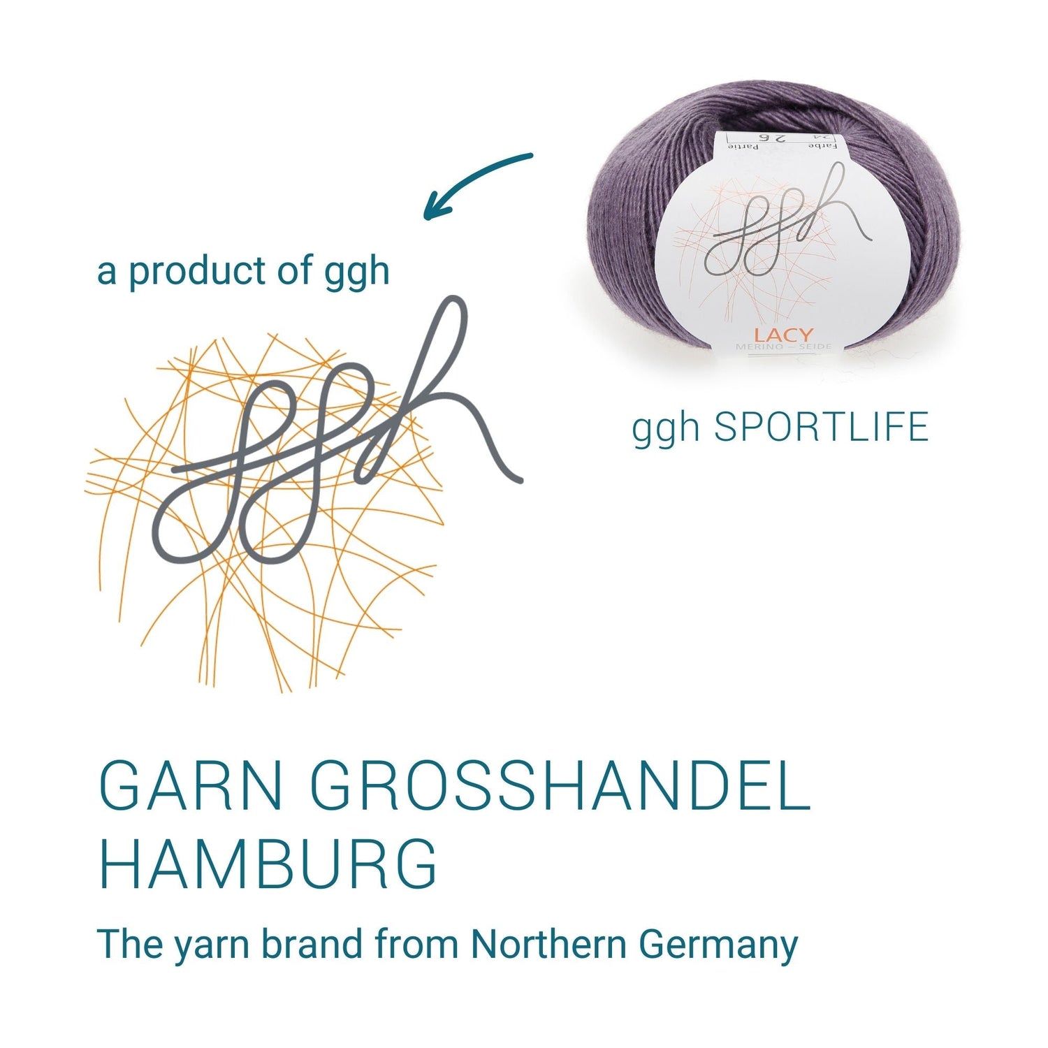 GGH Lacy | Merinowolle mit Seide | 25g - 150m | 024 - Mauve - ggh Wolle