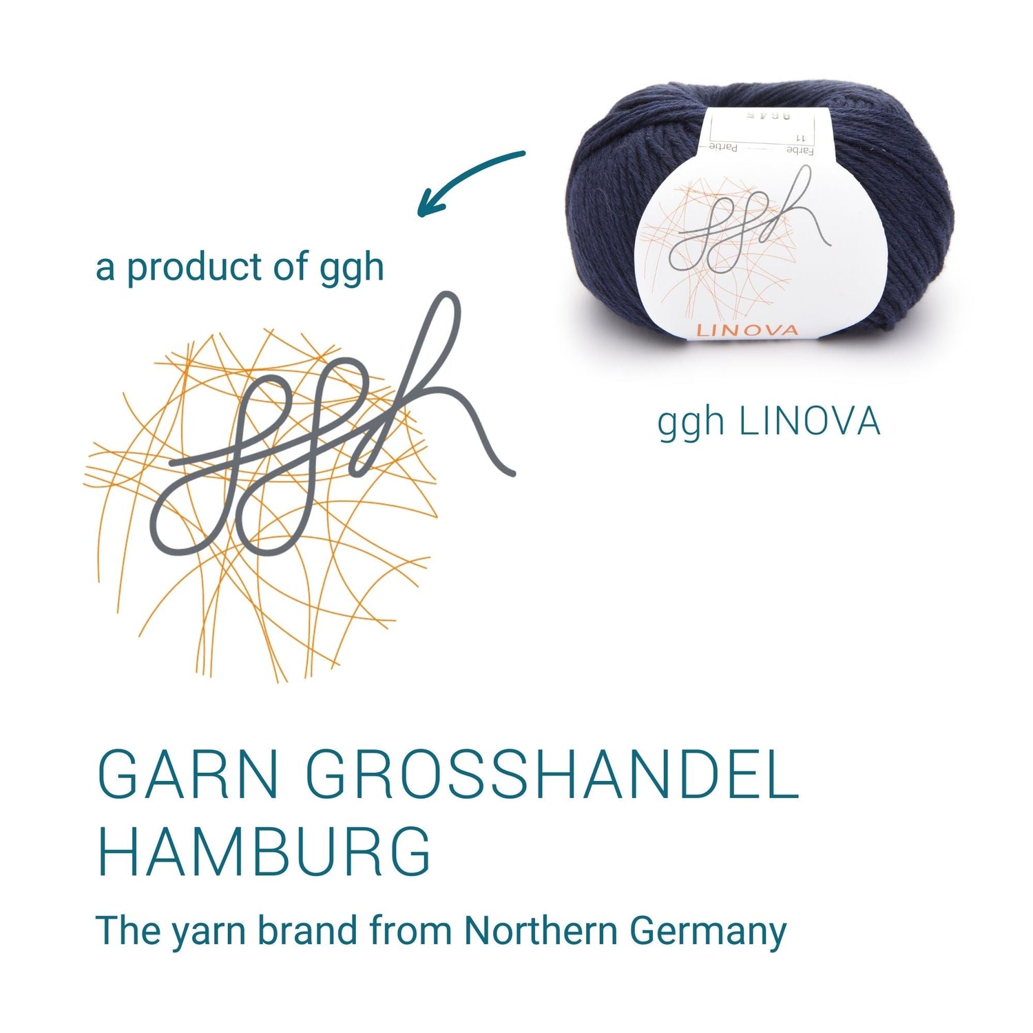 ggh Linova | 100% Baumwolle | 100m/50g | 011 - Marine - ggh Wolle