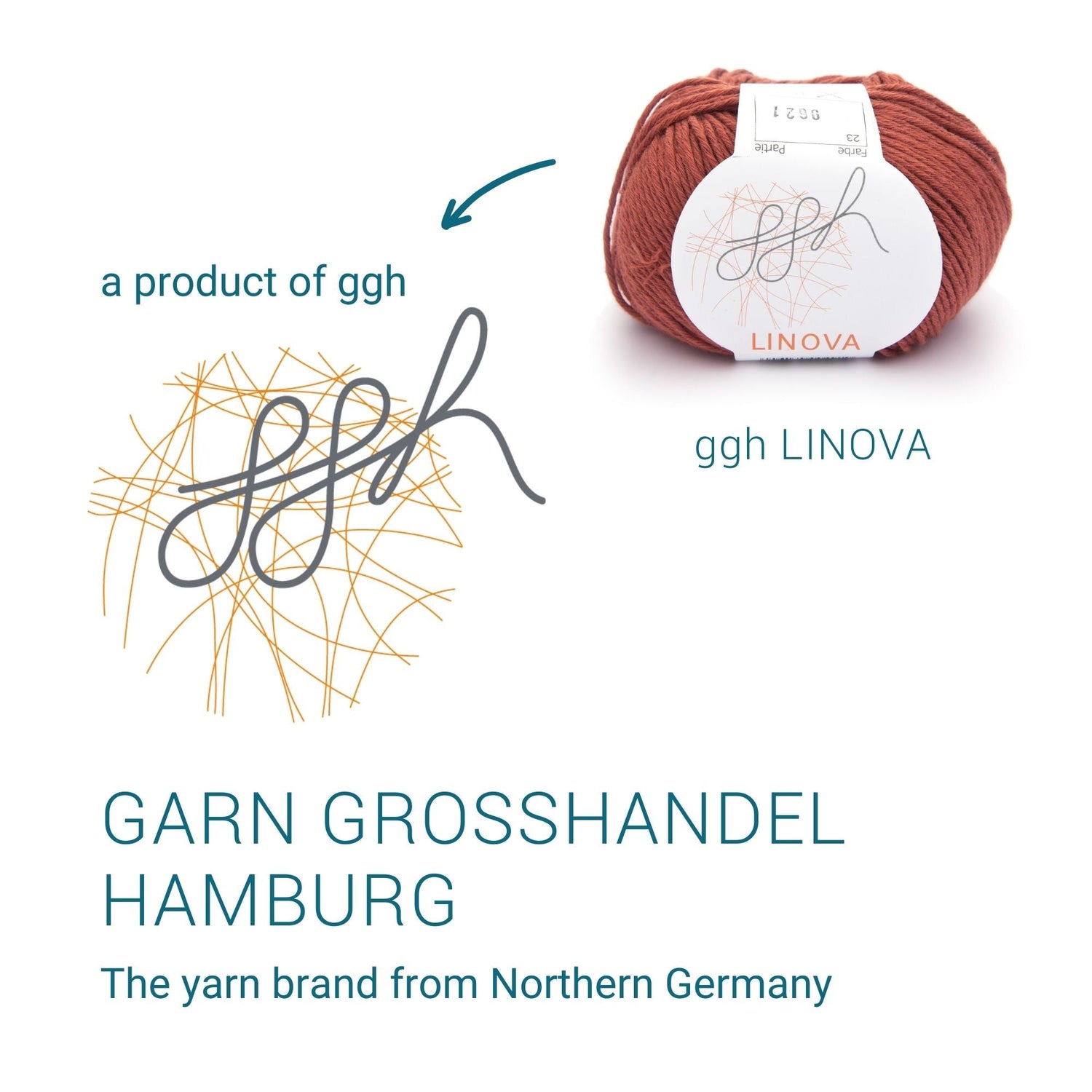 ggh Linova | 100% Baumwolle | 100m/50g | 023 - Gebranntes Ocker - ggh Wolle