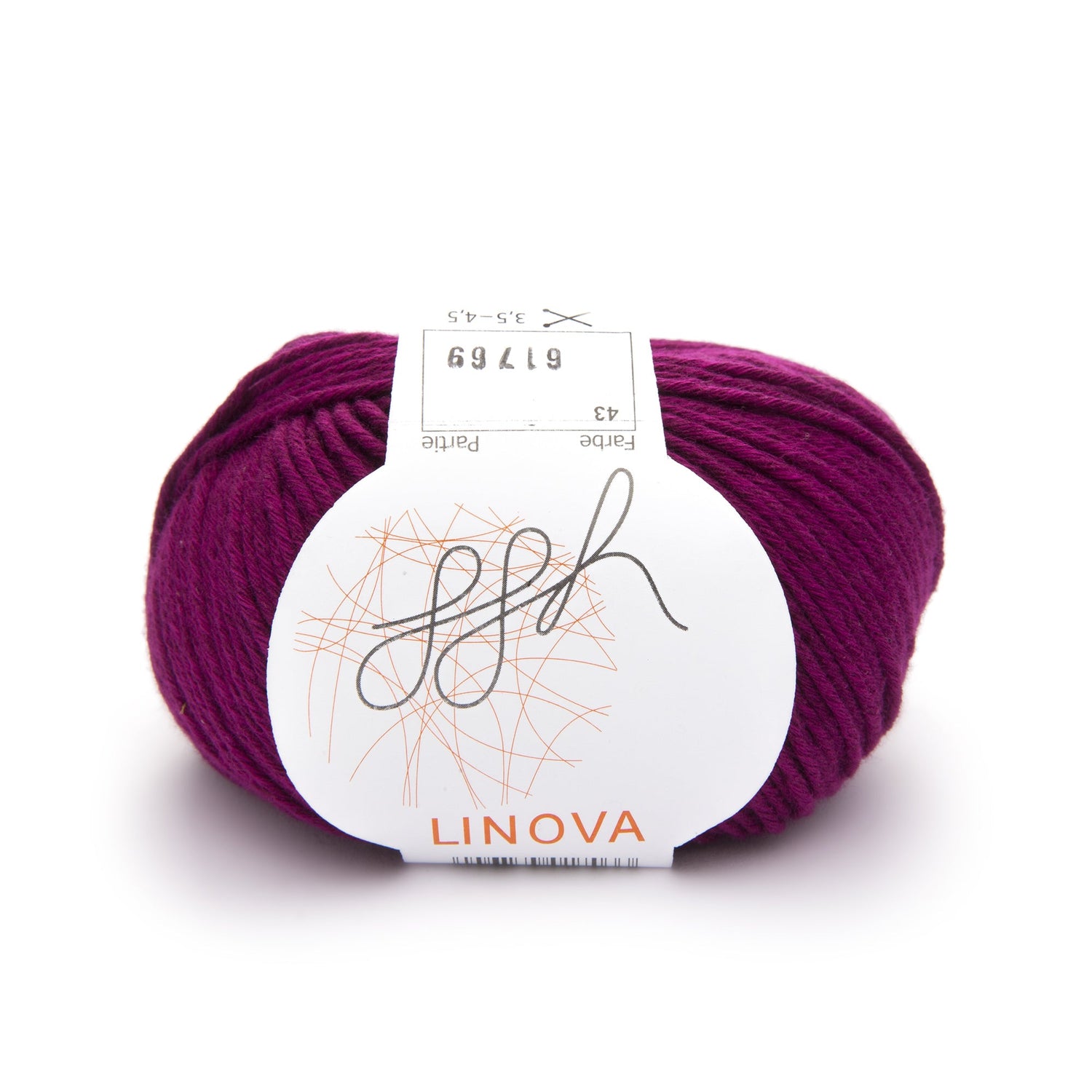 ggh Linova | 100% Baumwolle | 100m/50g | 043 - Tiefes Beerenrot - ggh Wolle