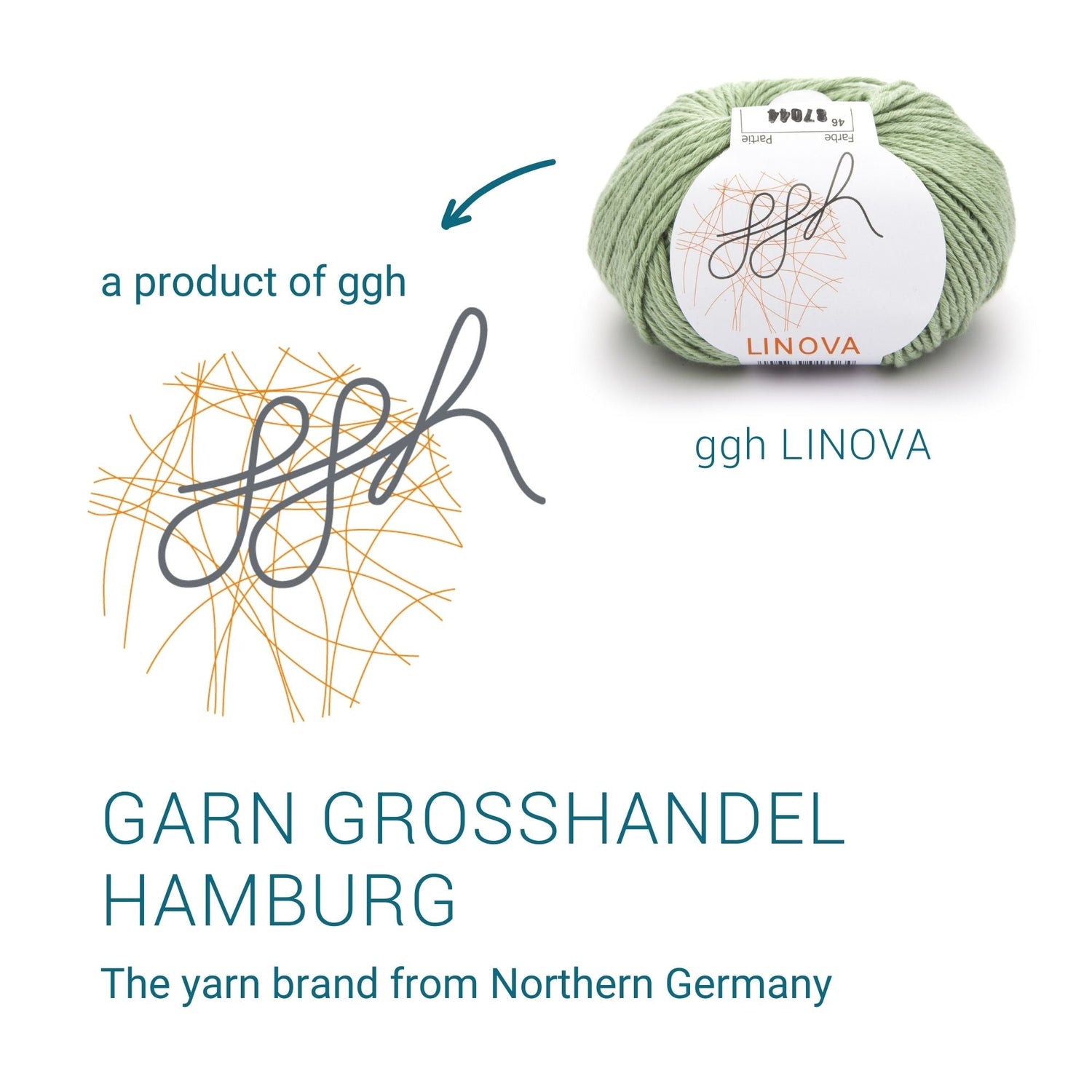 ggh Linova | 100% Baumwolle | 100m/50g | 046 - Lindgrün - ggh Wolle