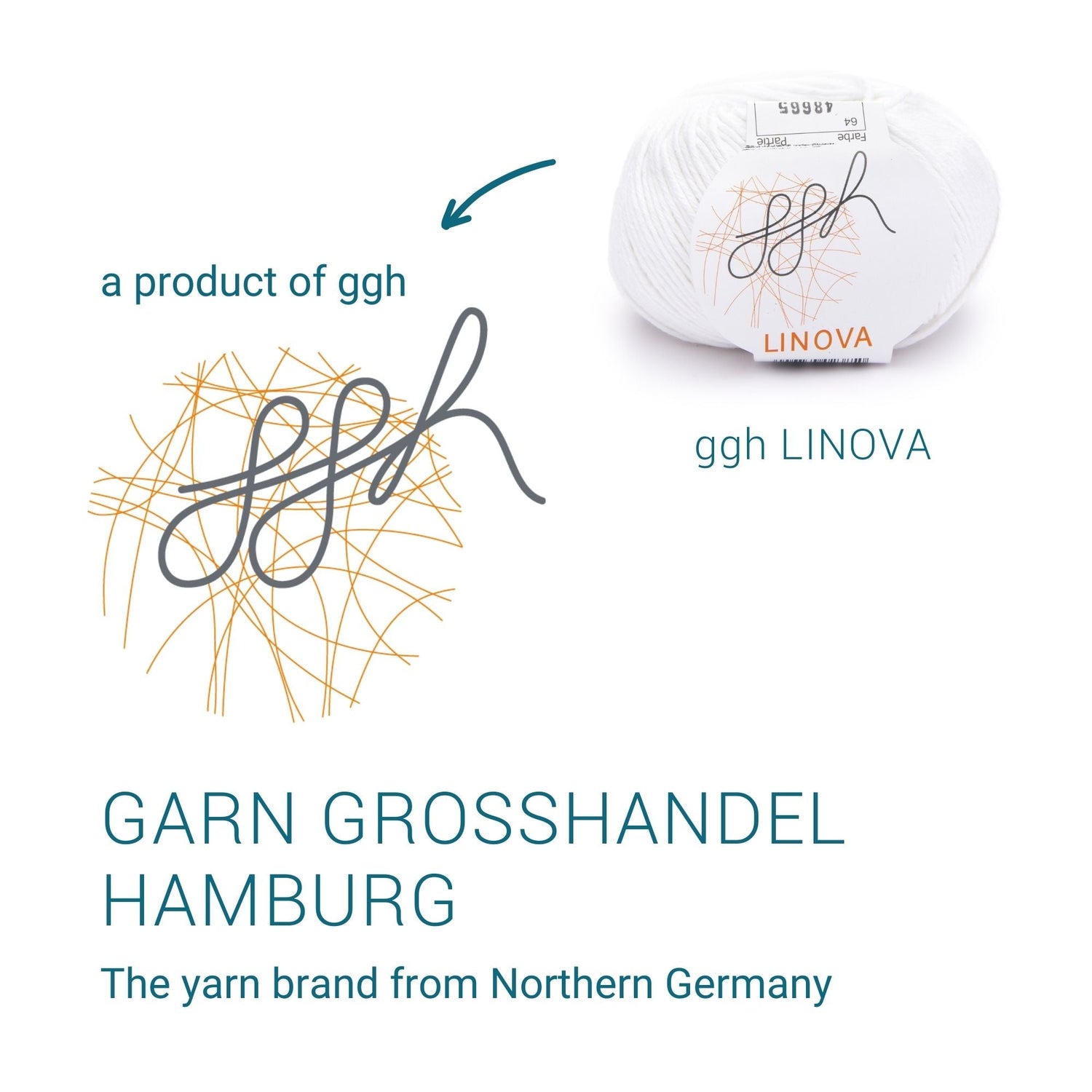 ggh Linova | 100% Baumwolle | 100m/50g | 064 - Weiß - ggh Wolle