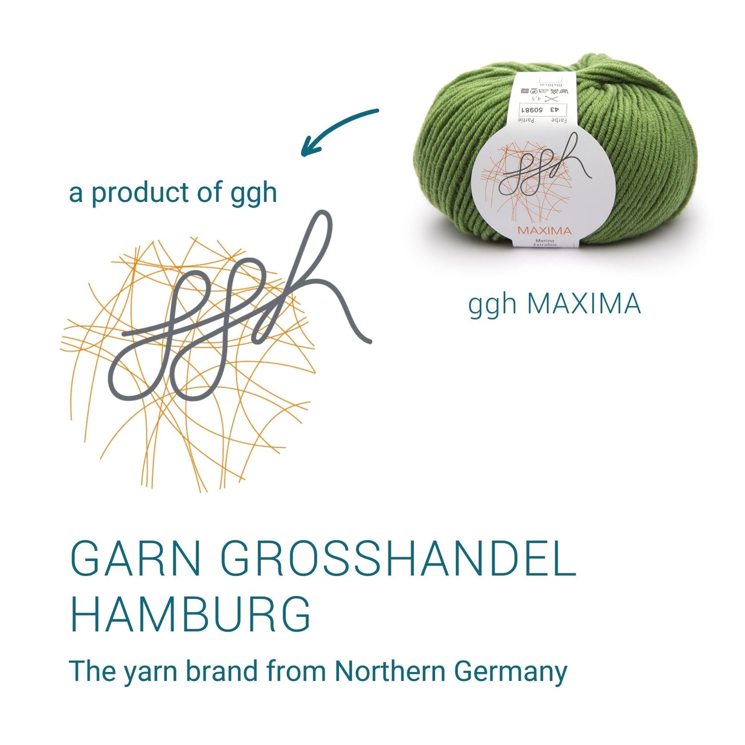 ggh Maxima Box | 300g Set (6x50g) – 043 – Grün - ggh Wolle