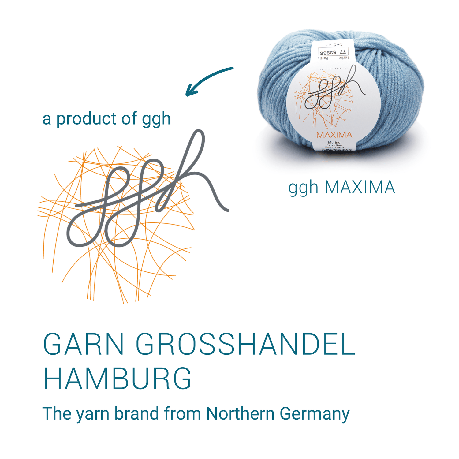 ggh Maxima Box | 300g Set (6x50g) – 077 – Hellblau - ggh Wolle