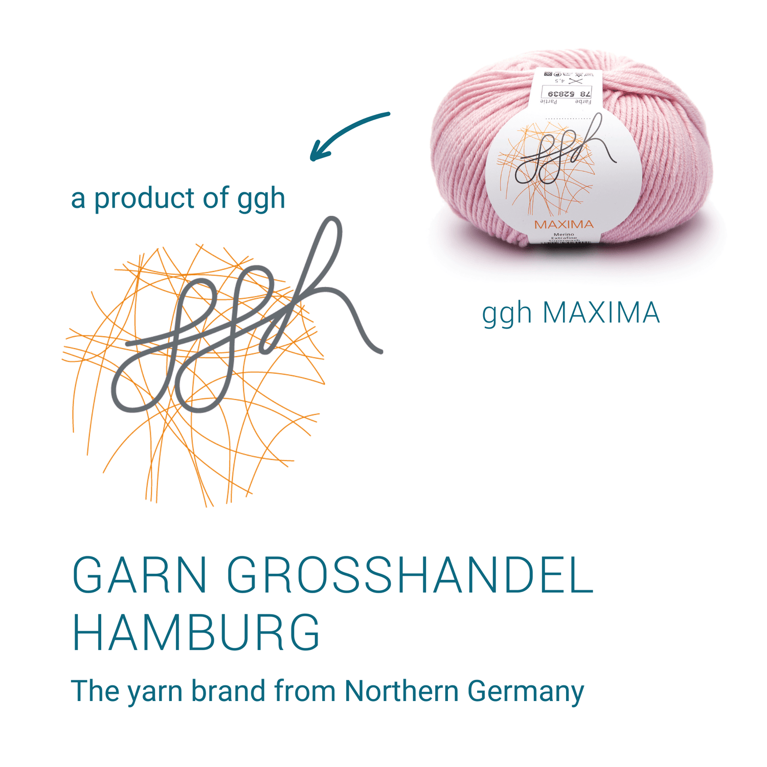 ggh Maxima Box | 300g Set (6x50g) – 078 – Puderrosa - ggh Wolle