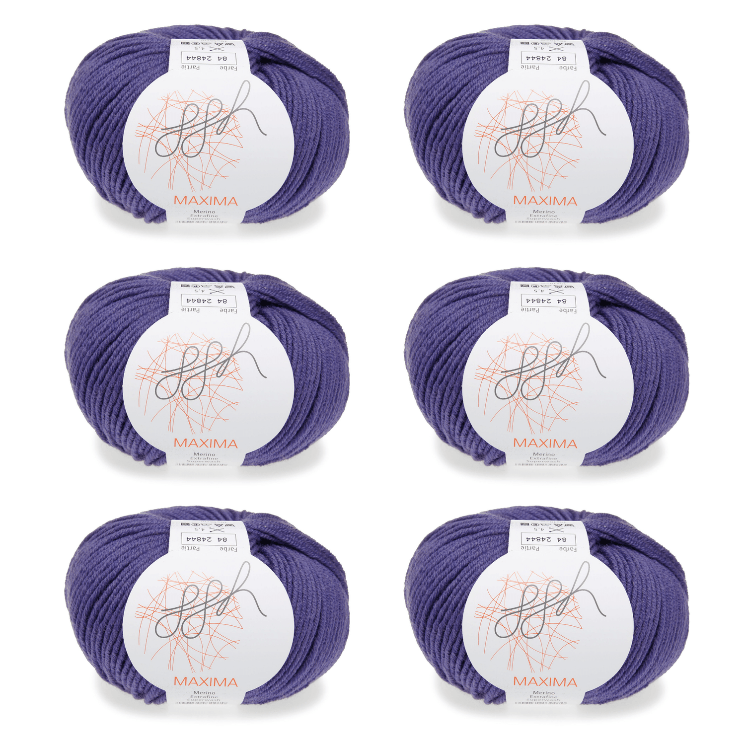 ggh Maxima Box | 300g Set (6x50g) – 084 – Lila - ggh Wolle