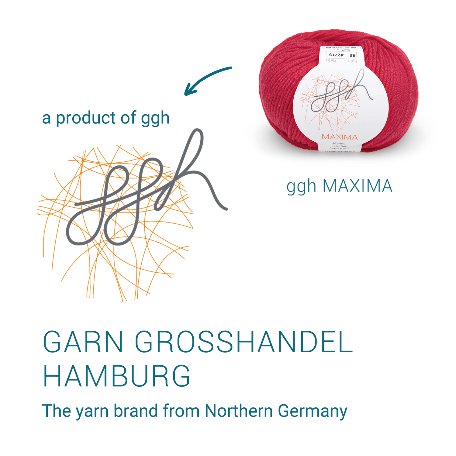 ggh Maxima Box | 300g Set (6x50g) – 085 – Rot - ggh Wolle