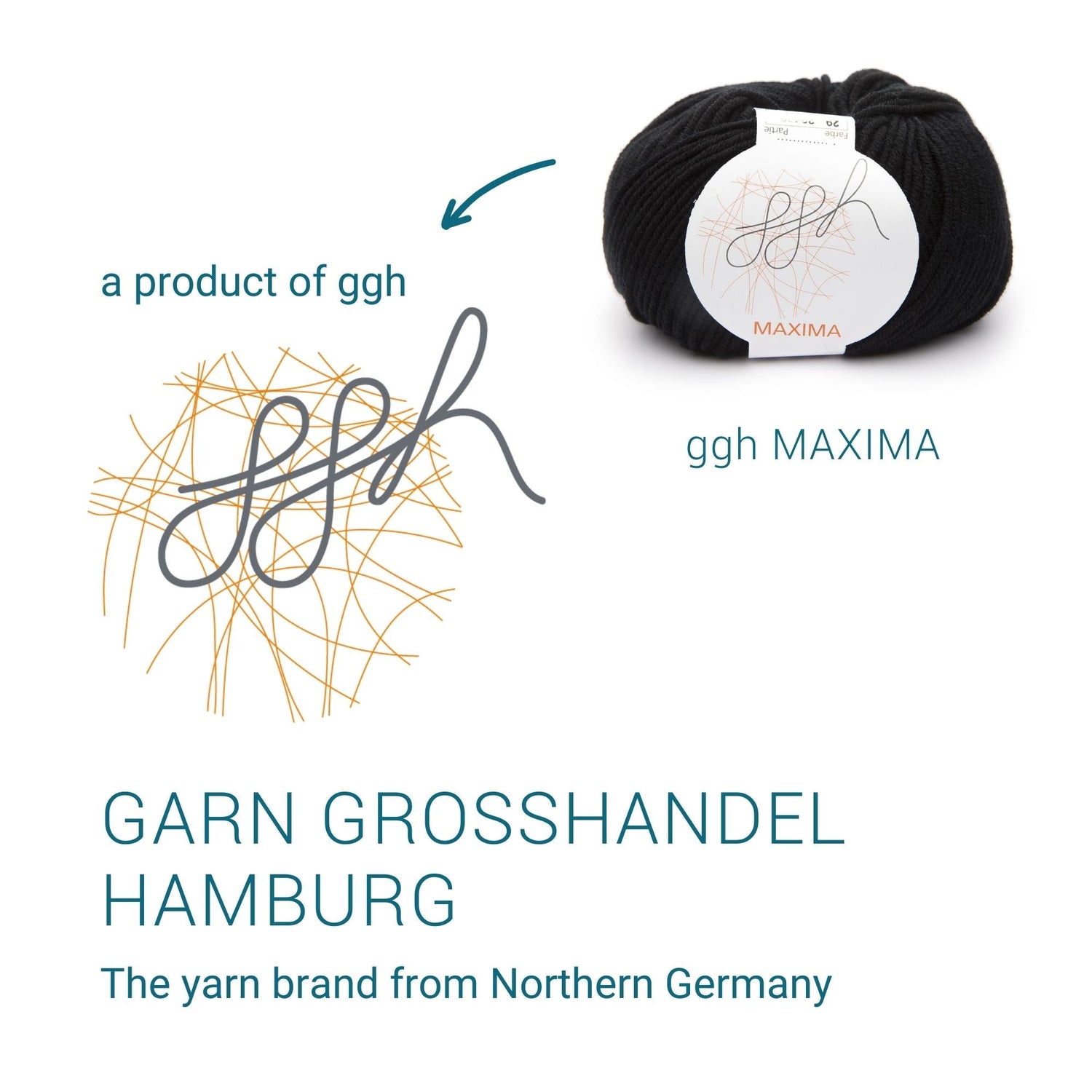 ggh Maxima | Merinowolle | 110m/50g | 029 - Schwarz - ggh Wolle