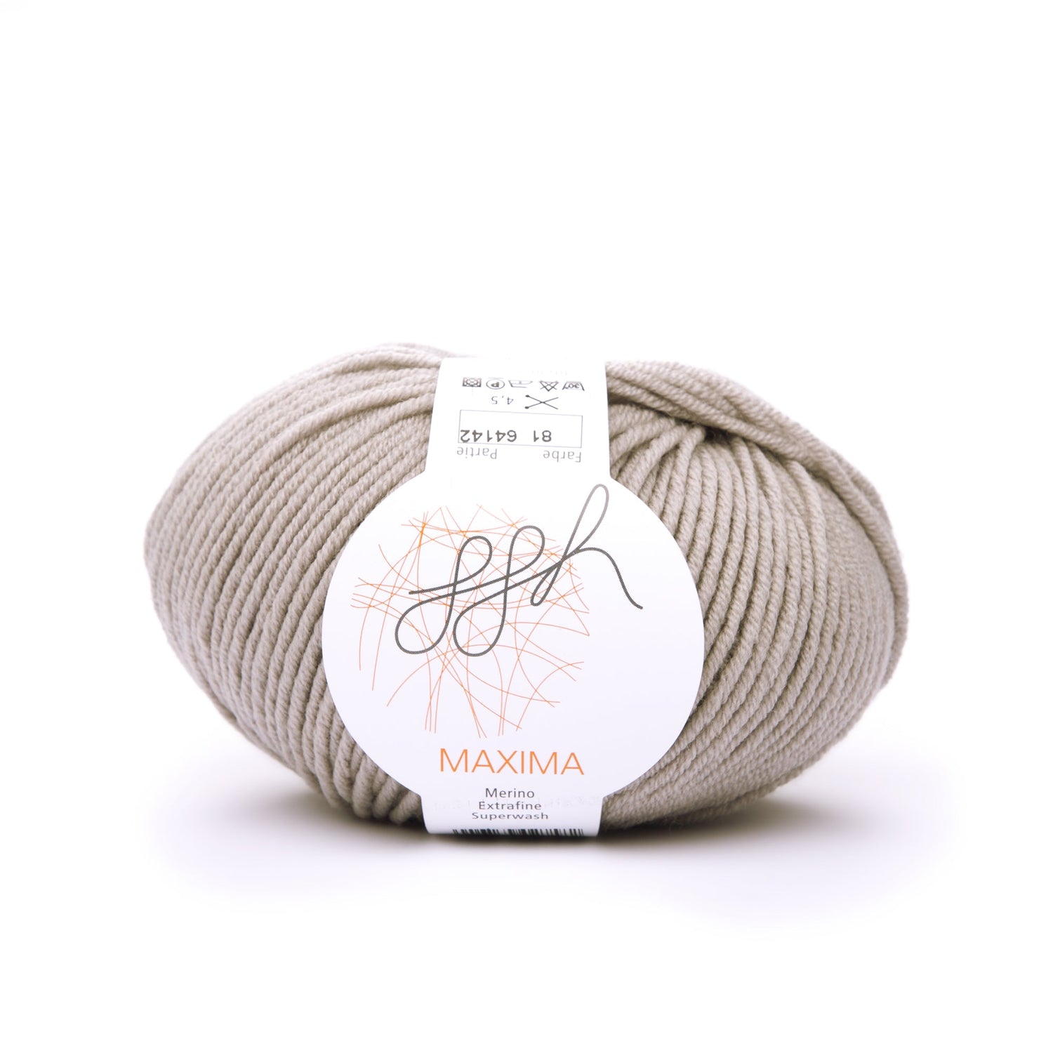 ggh Maxima | Merinowolle | 110m/50g | 081 - Graubeige - ggh Wolle