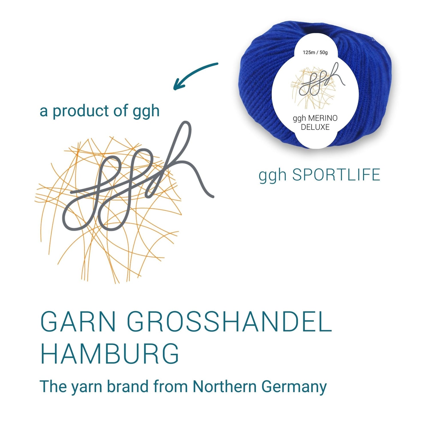 ggh Merino Deluxe - 300g Set (6x50g) - 022 - Dunkelblau - ggh Wolle