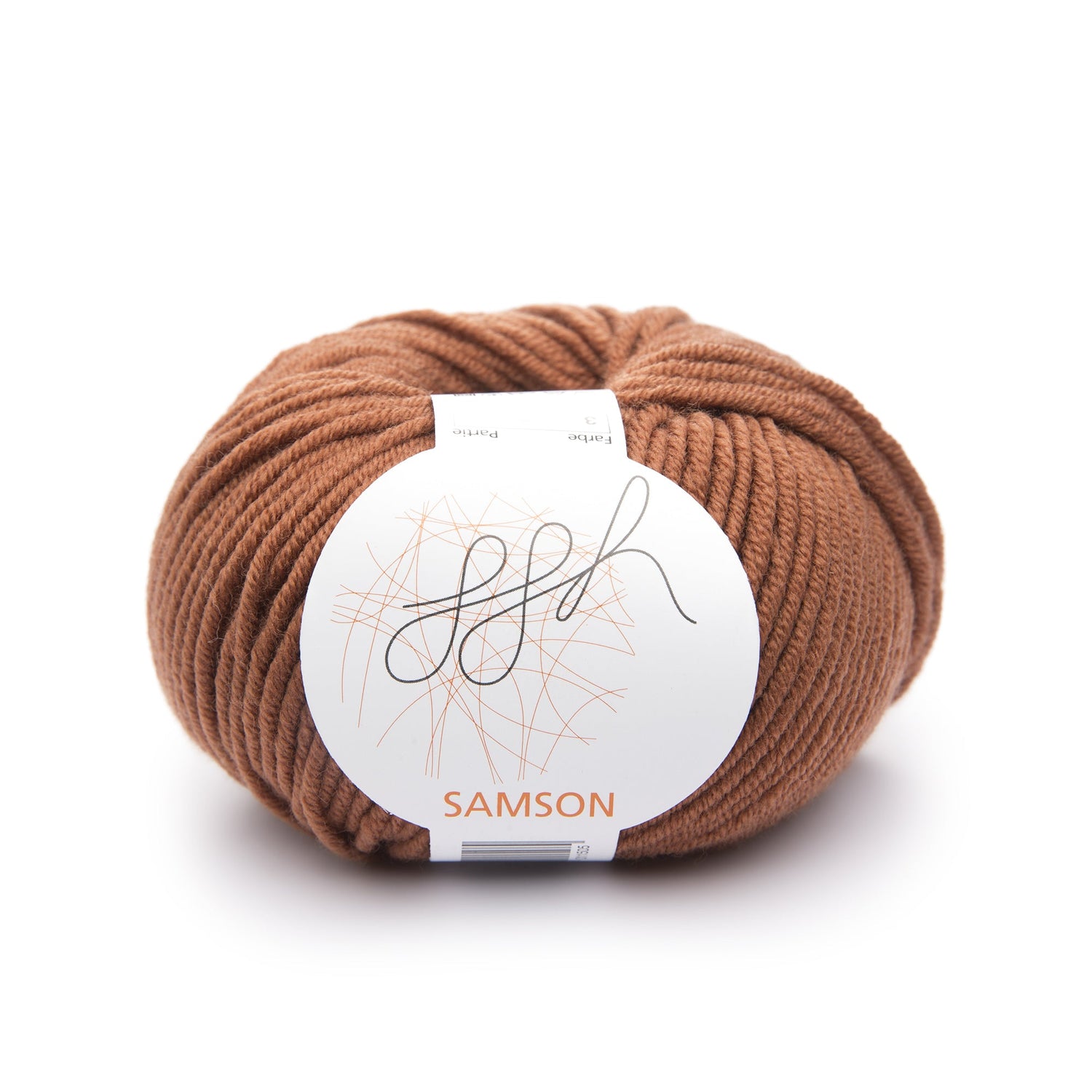 ggh Samson | Merinowolle | 85m/50g | 003 - Haselnussbraun - ggh Wolle