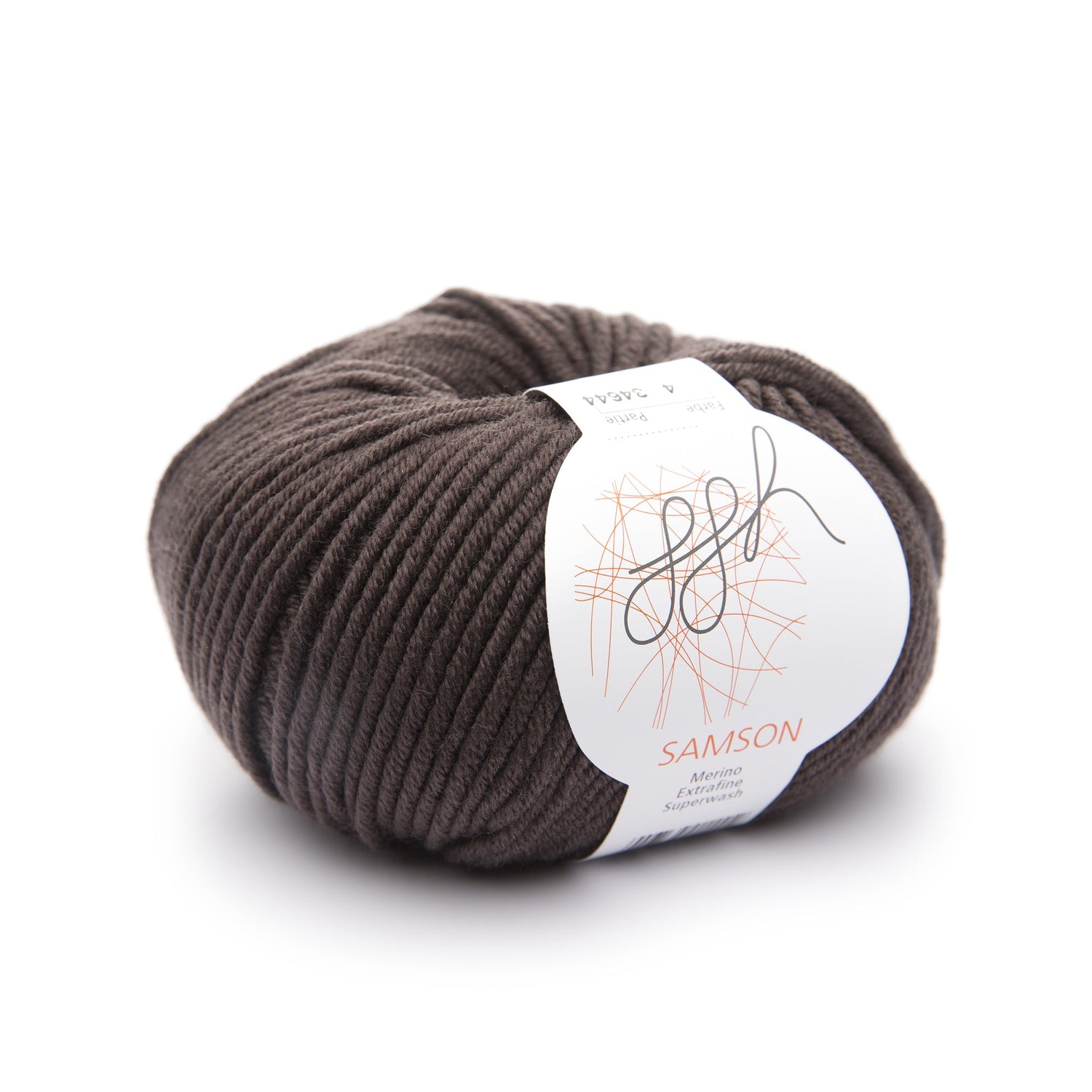 ggh Samson | Merinowolle | 85m/50g | 004 - Schokolade - ggh Wolle