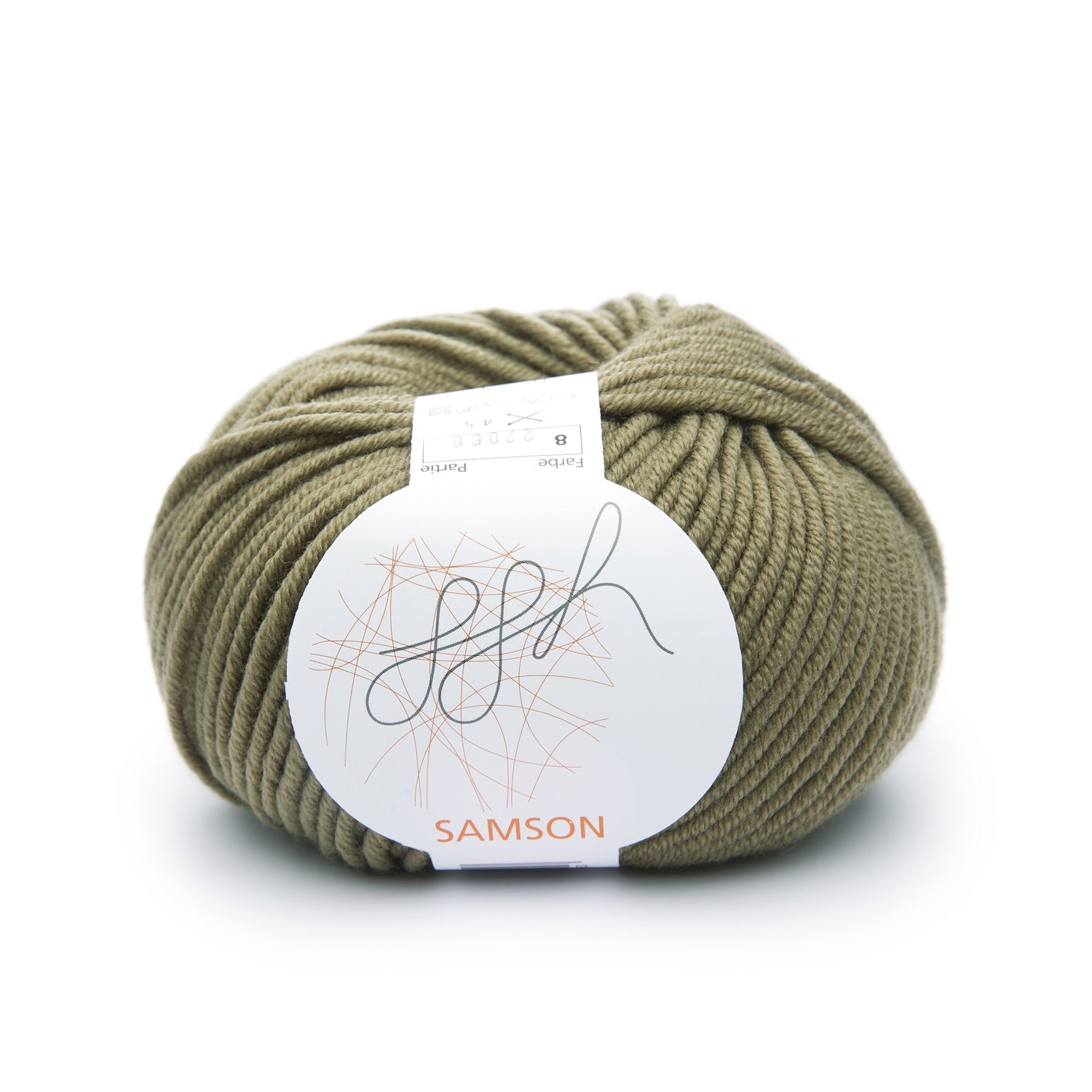 ggh Samson | Merinowolle | 85m/50g | 008 - Salbeigrün - ggh Wolle