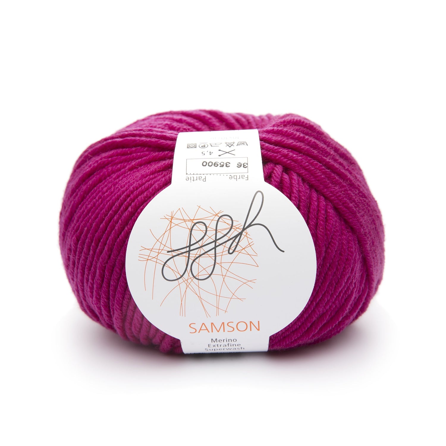 ggh Samson | Merinowolle | 85m/50g | 036 - Himbeer - ggh Wolle