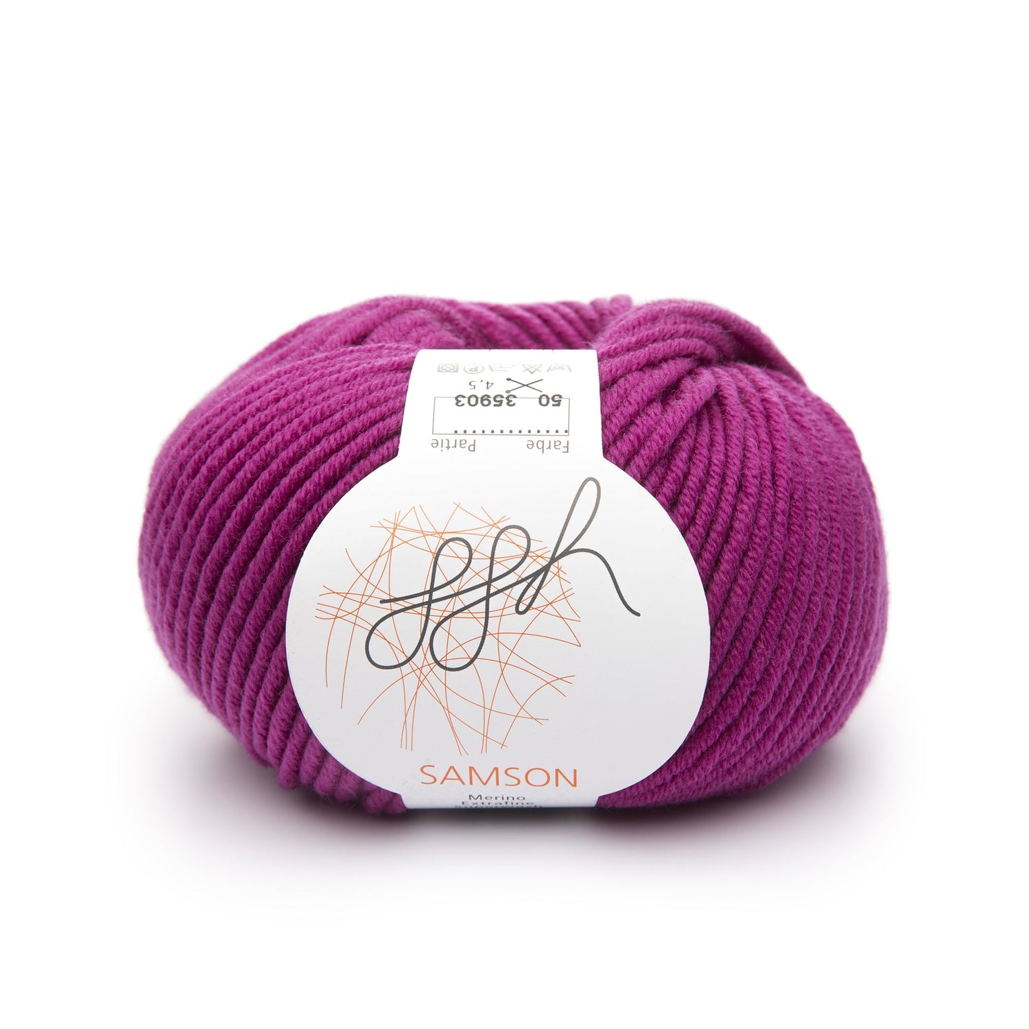 ggh Samson | Merinowolle | 85m/50g | 050 - Fuchsiarot - ggh Wolle