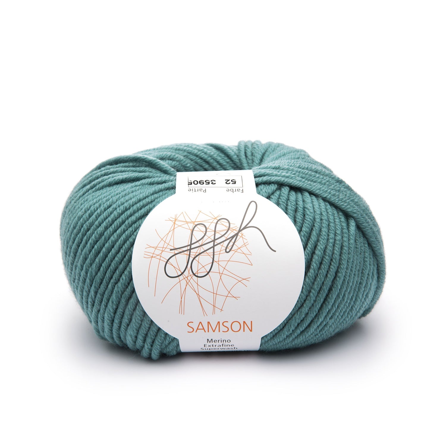 ggh Samson | Merinowolle | 85m/50g | 052 - Schiefergrün - ggh Wolle