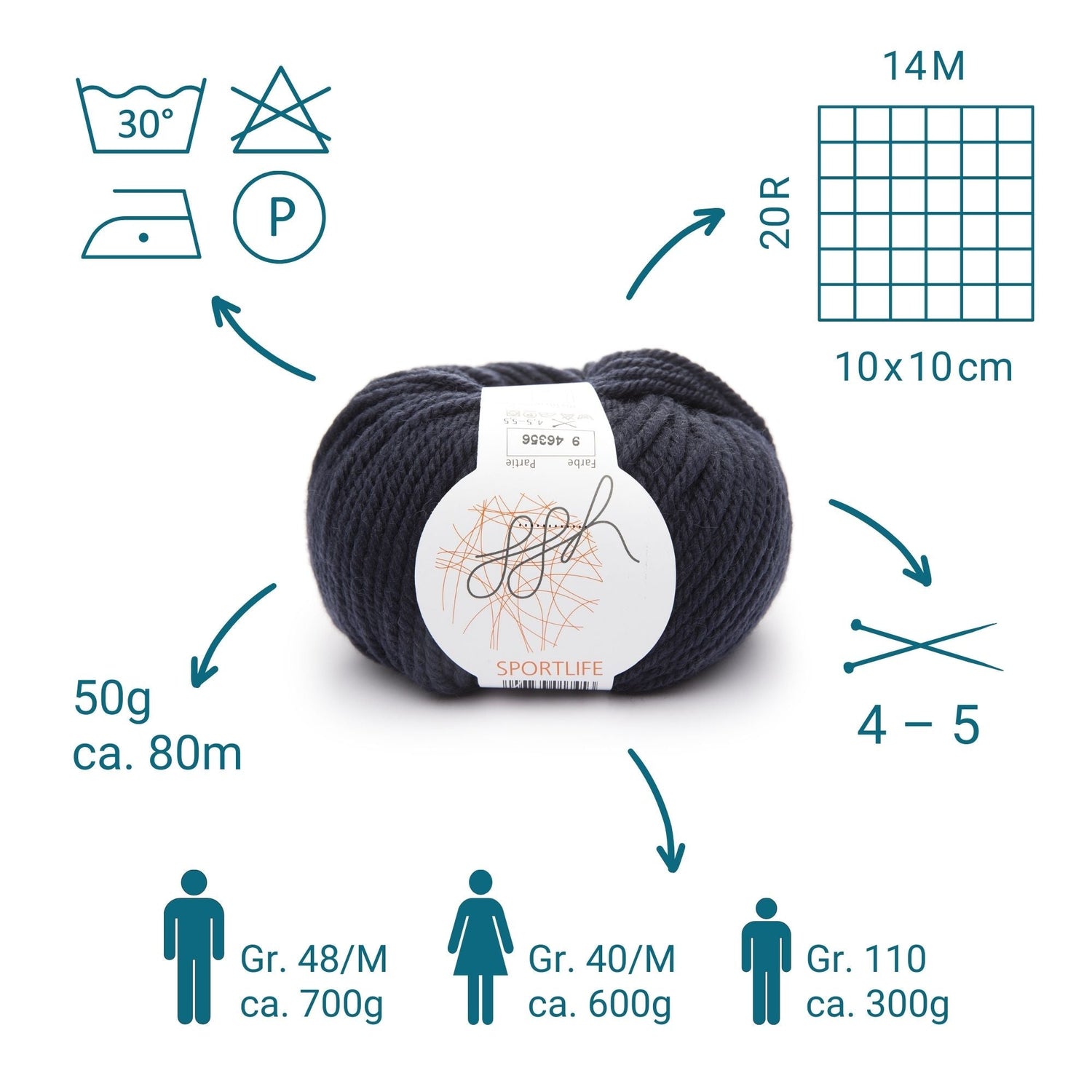 ggh Sportlife | 009 - Marine - ggh Wolle