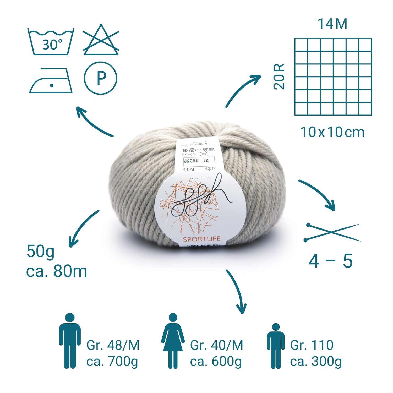 ggh Sportlife | 021 - Helles Beige - ggh Wolle