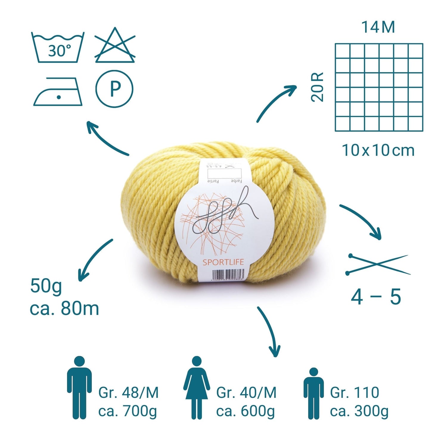 ggh Sportlife | 048 - Senfgelb - ggh Wolle