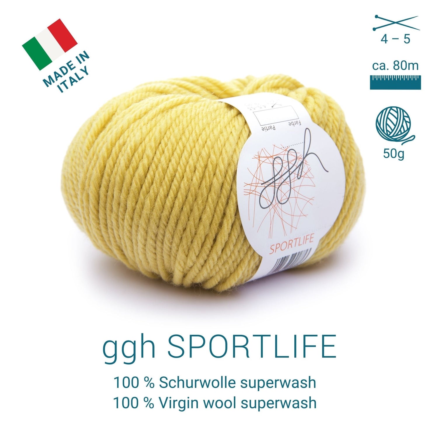 ggh Sportlife | 048 - Senfgelb - ggh Wolle