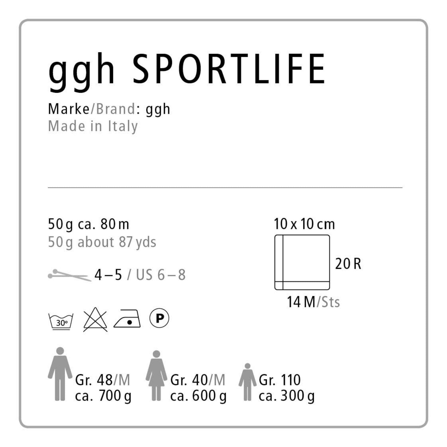 ggh Sportlife Box | Set mit 300g (6x50g) | 037 – Curry - ggh Wolle