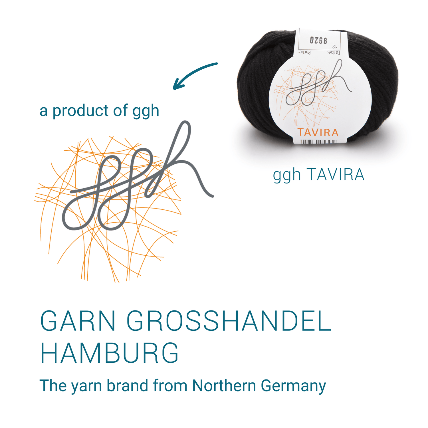 ggh Tavira | 100% Baumwolle | 80m/50g | 012 - Schwarz - ggh Wolle