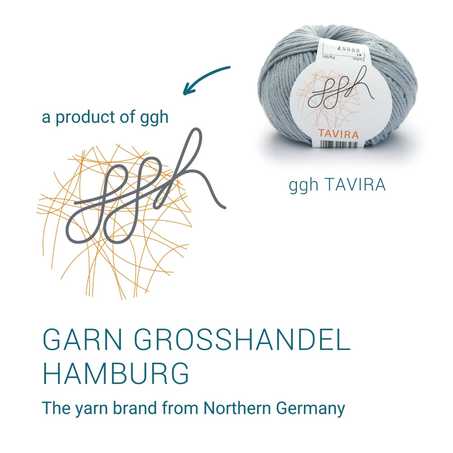 ggh Tavira | 100% Baumwolle | 80m/50g | 041 - Hellgrau - ggh Wolle