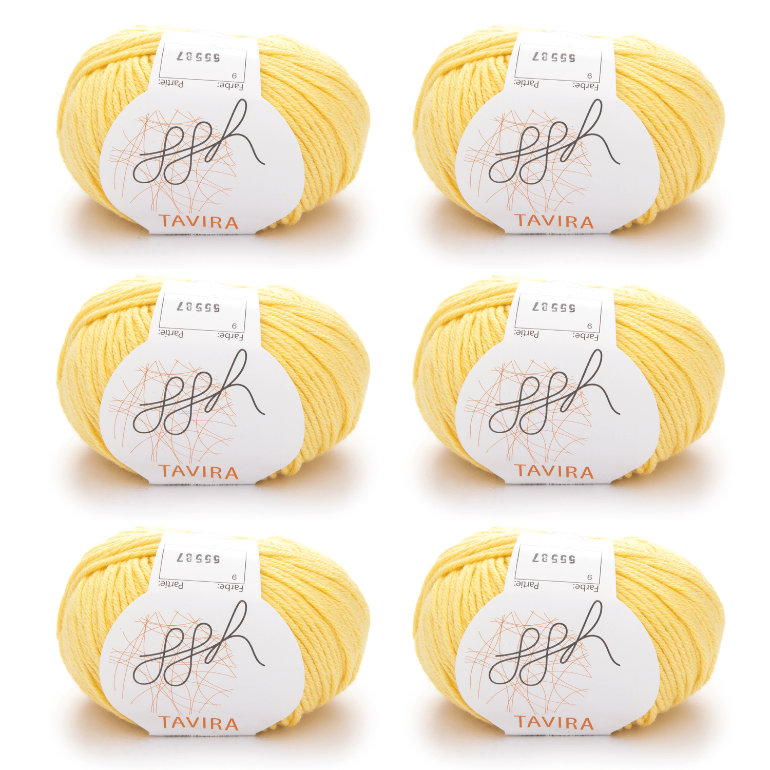 ggh Tavira Box | 300g Set (6x50g) | 009 - Zitronenbonbon - ggh Wolle