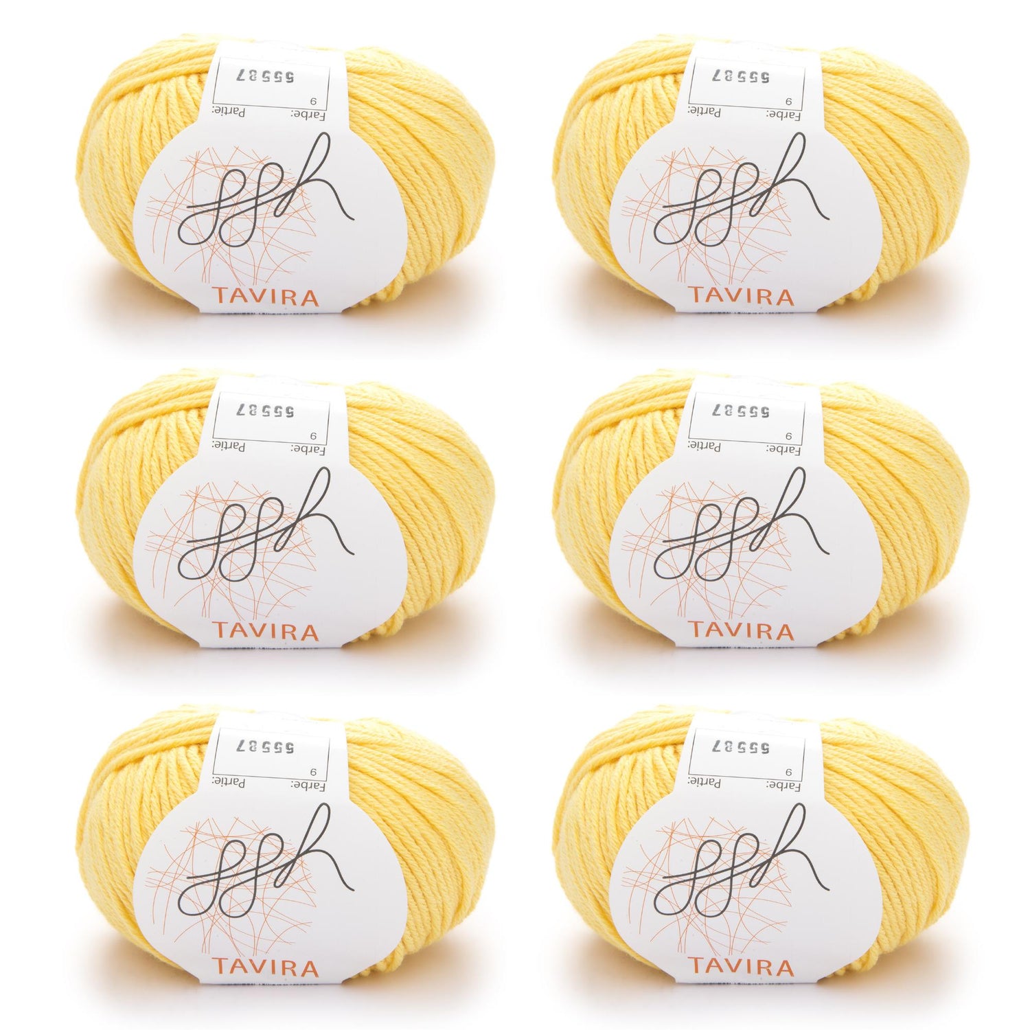 ggh Tavira Box | 300g Set (6x50g) | 009 - Zitronenbonbon - ggh Wolle