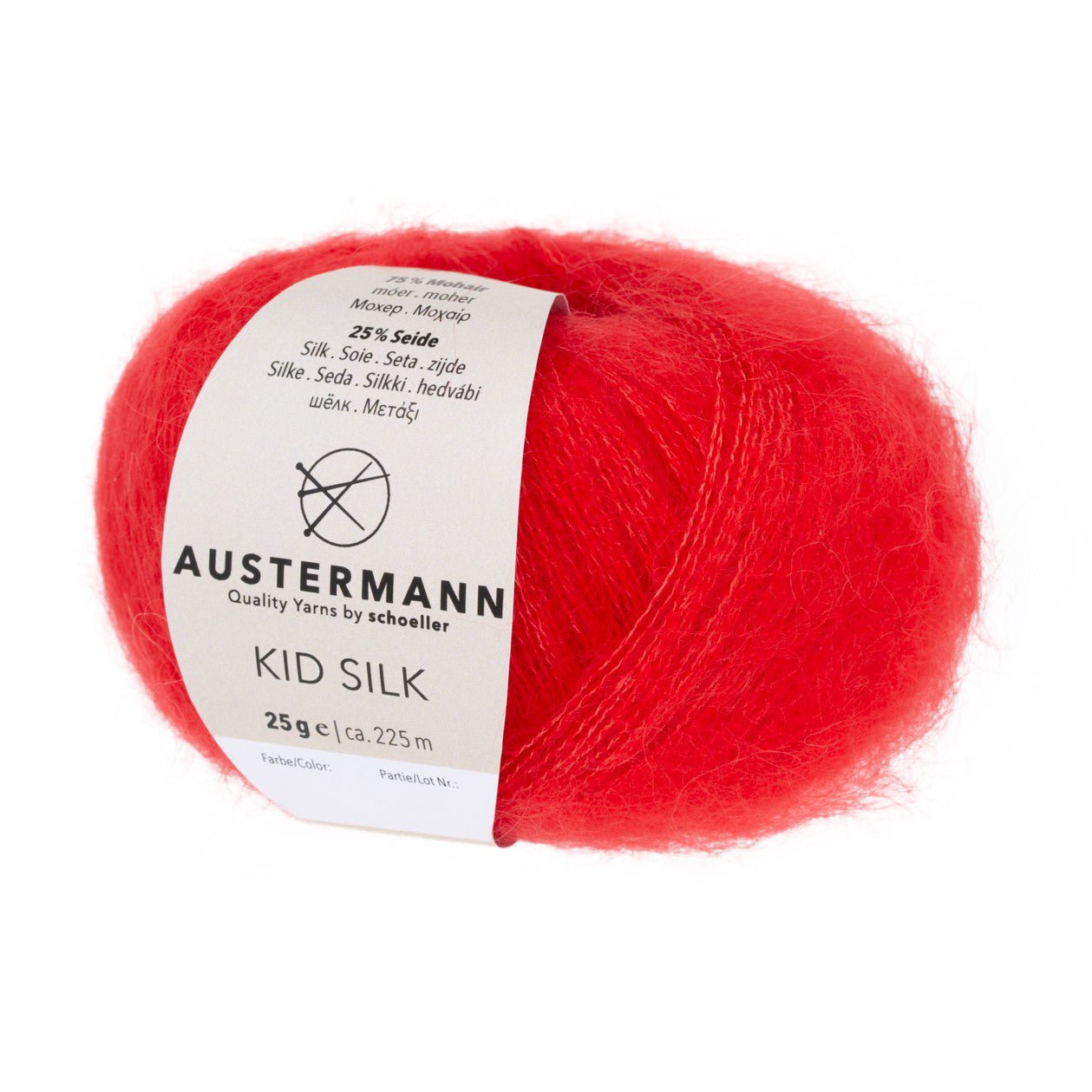Kid Silk | 225 M - 25 G | 31 - Mohn - ggh Wolle